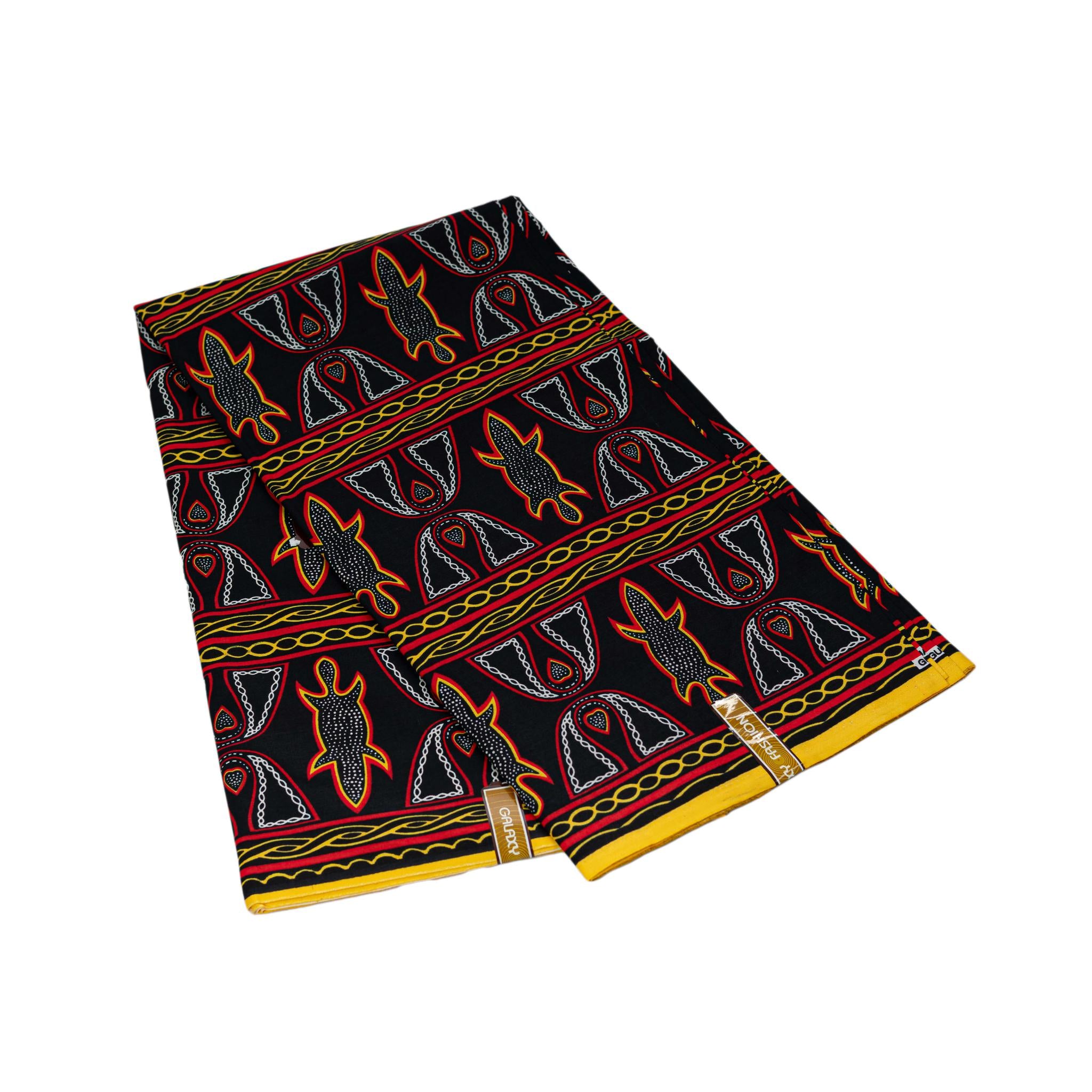 Toghu Bamenda Cameroon Wax Print Fabric - 6 Yards