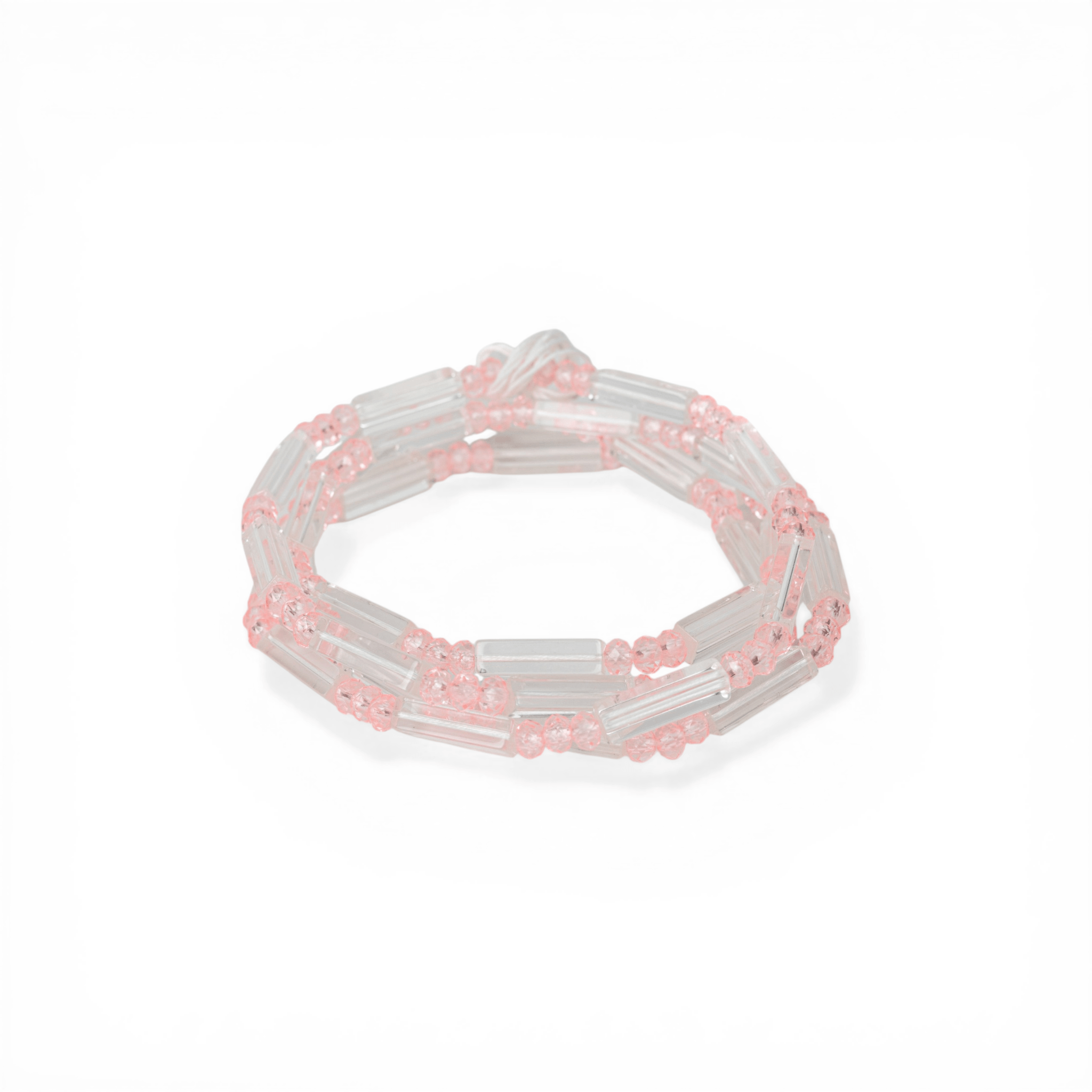 Crystal Blush Tie-On Waist Beads