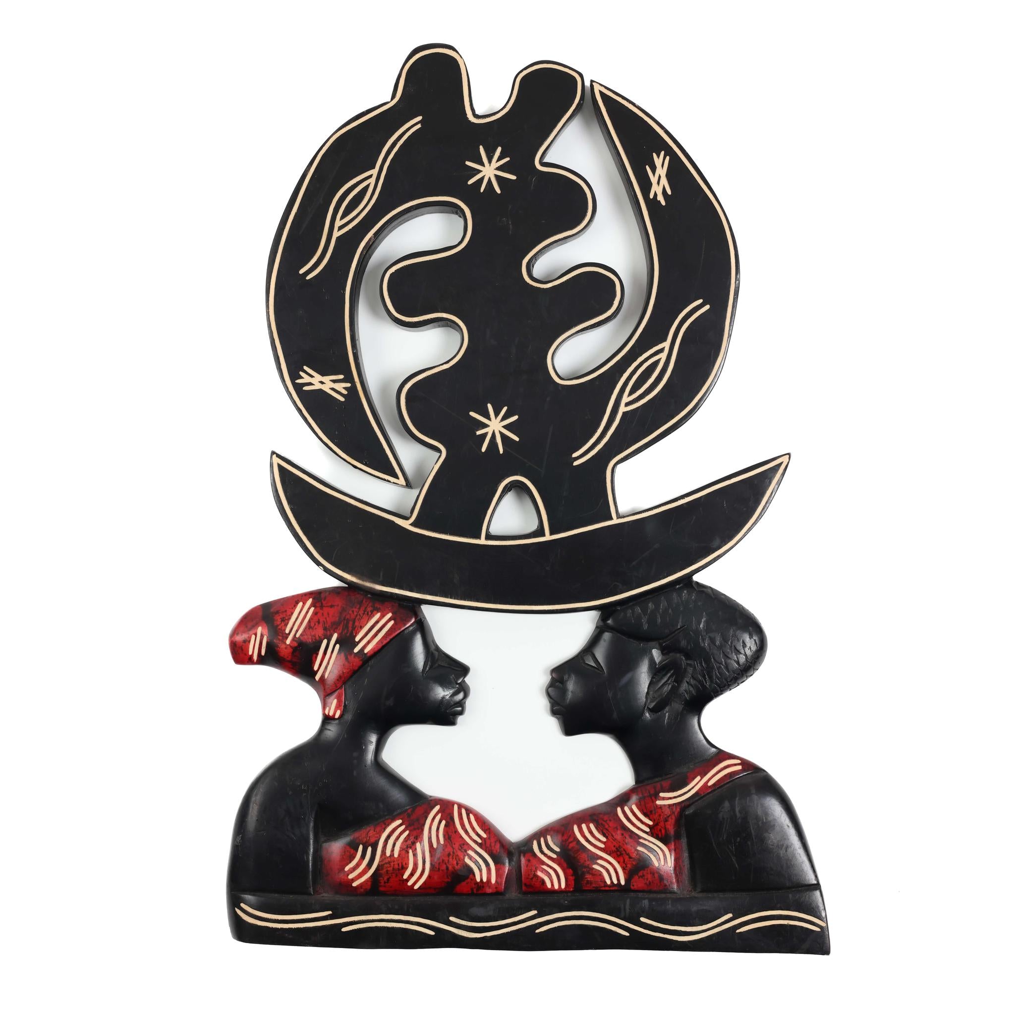 Cultural Gye Nyame Couple Wall Art