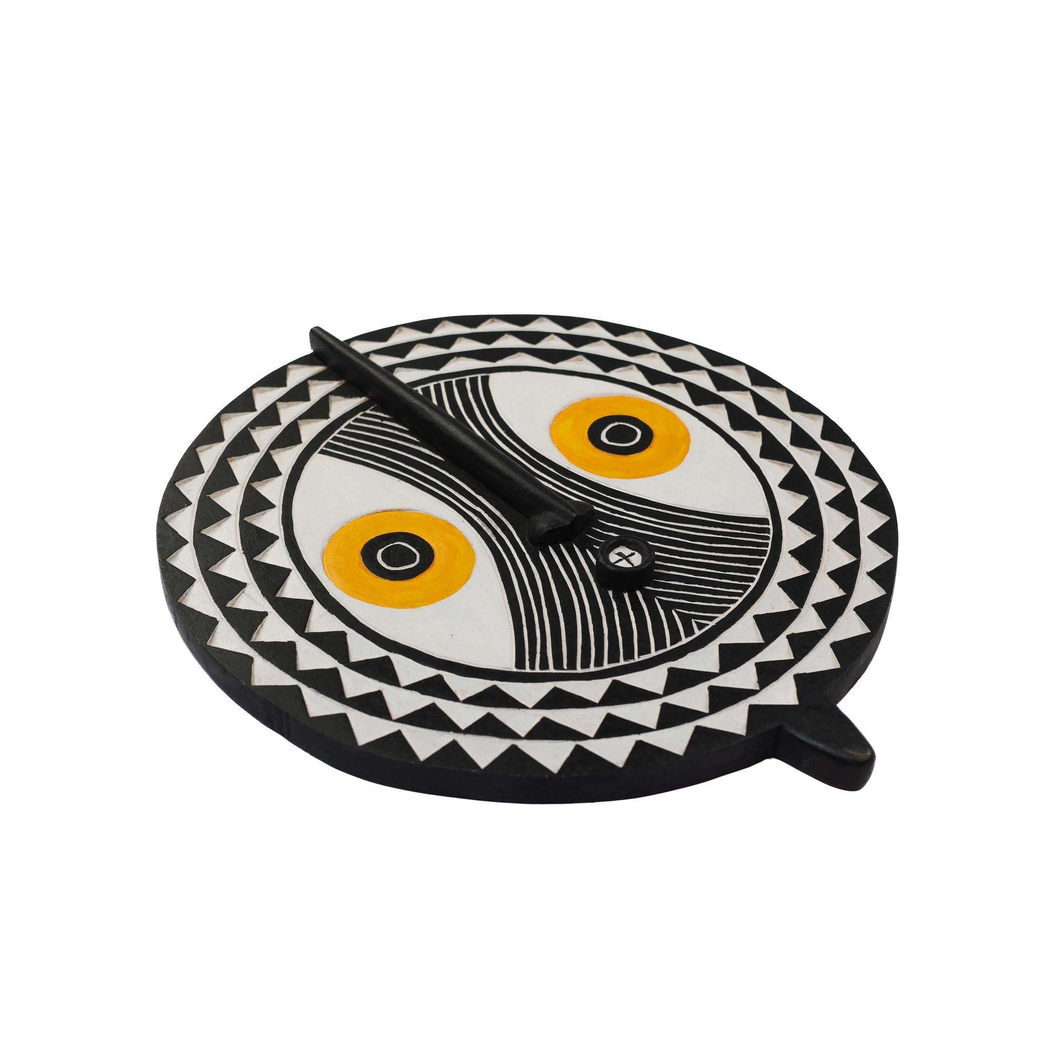 Hand-Carved Wall Bwa Sun Mask (Bobo) - 18.5"