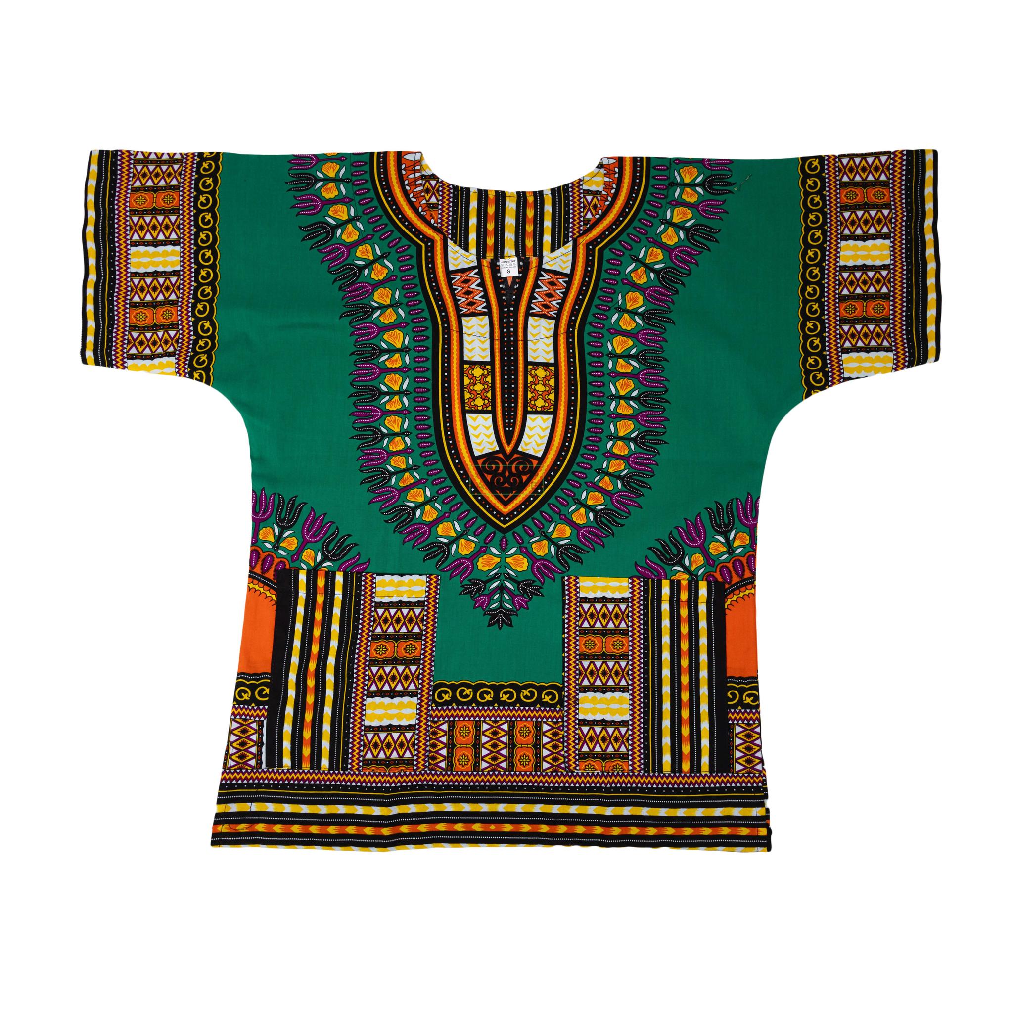 Green - African Dashiki Shirt