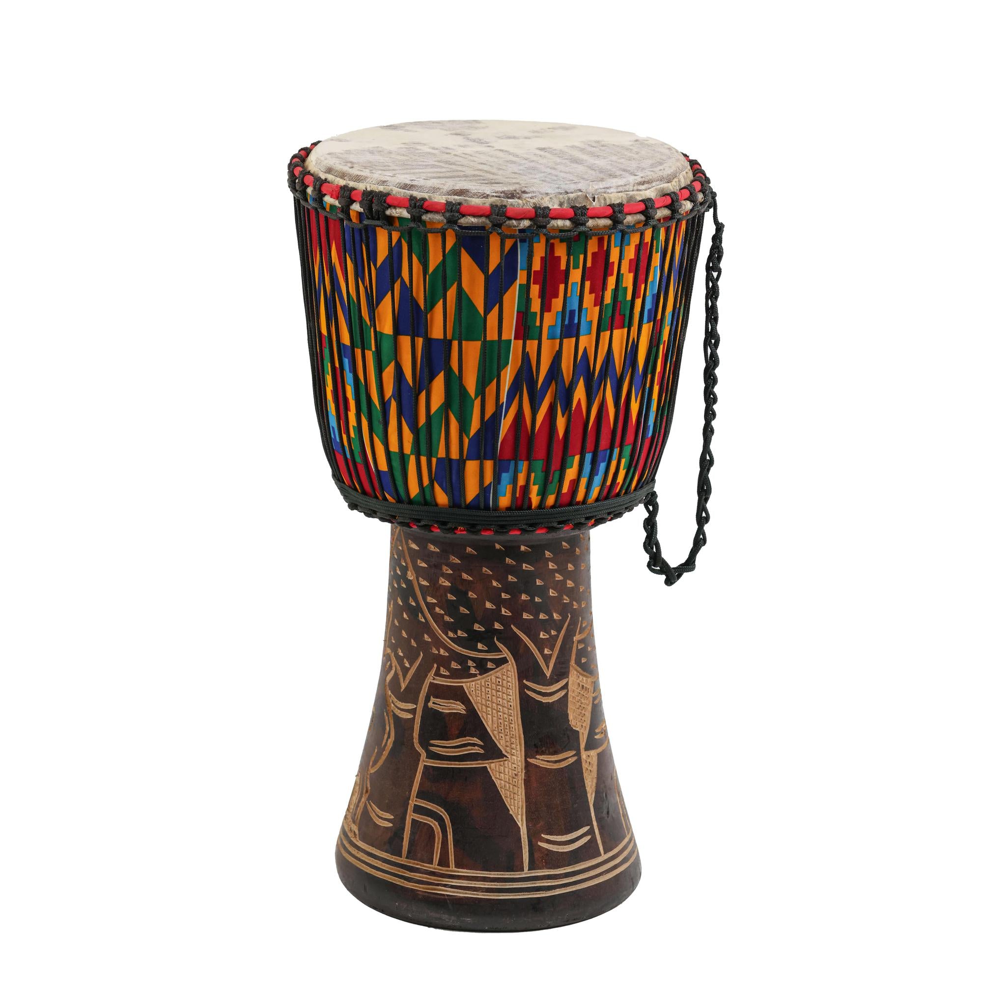 Kente Djembe Drum - Large