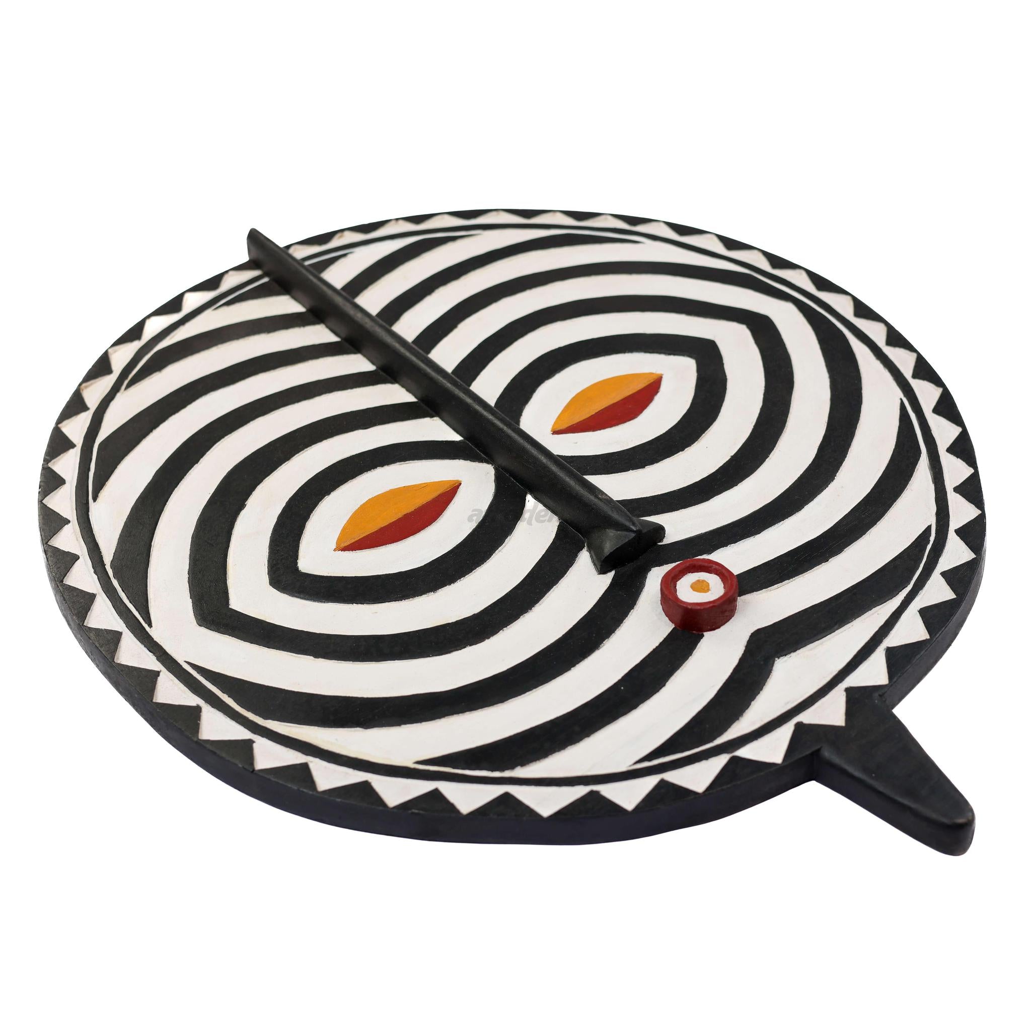 Hand-Carved Wall Bwa Sun Mask (Bobo) - 24.5"