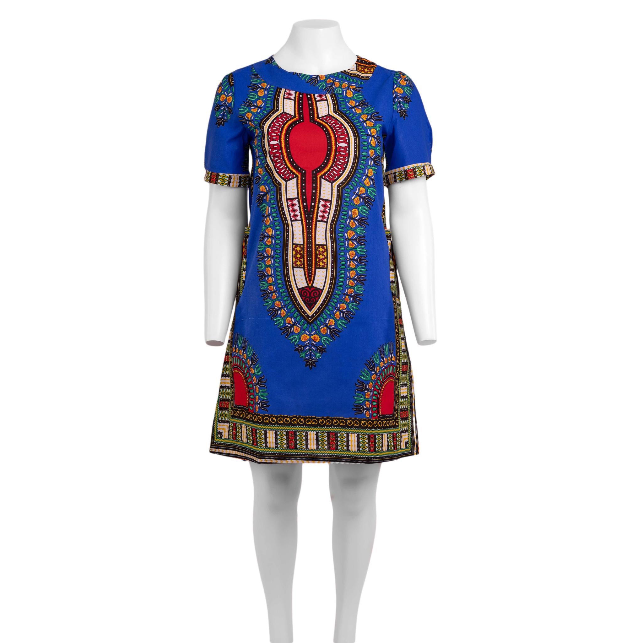 Blue Dashiki Dress - XL Blue Dashiki Dress - XL