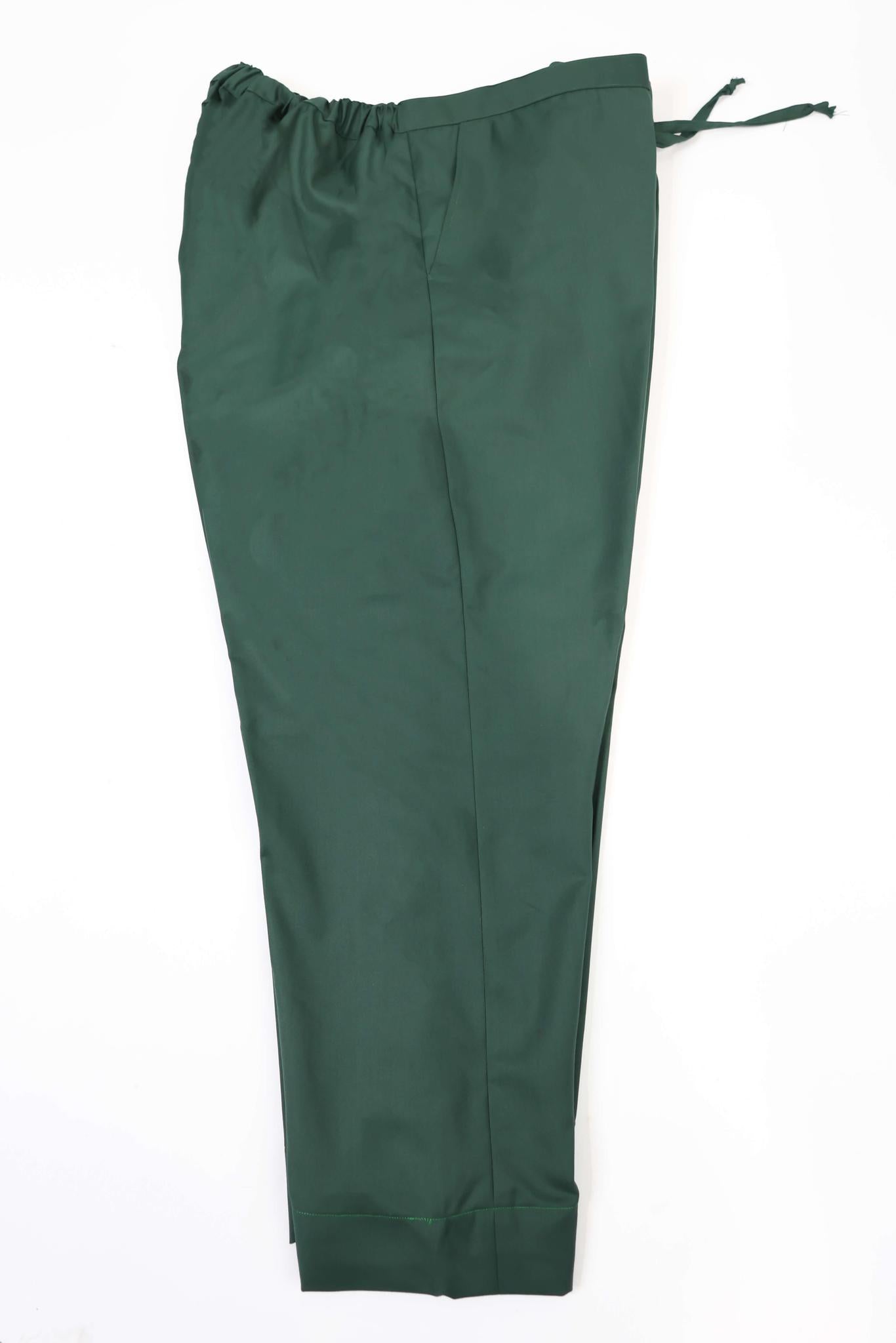 Army Green 2pc Quater Sleeve Kaftan