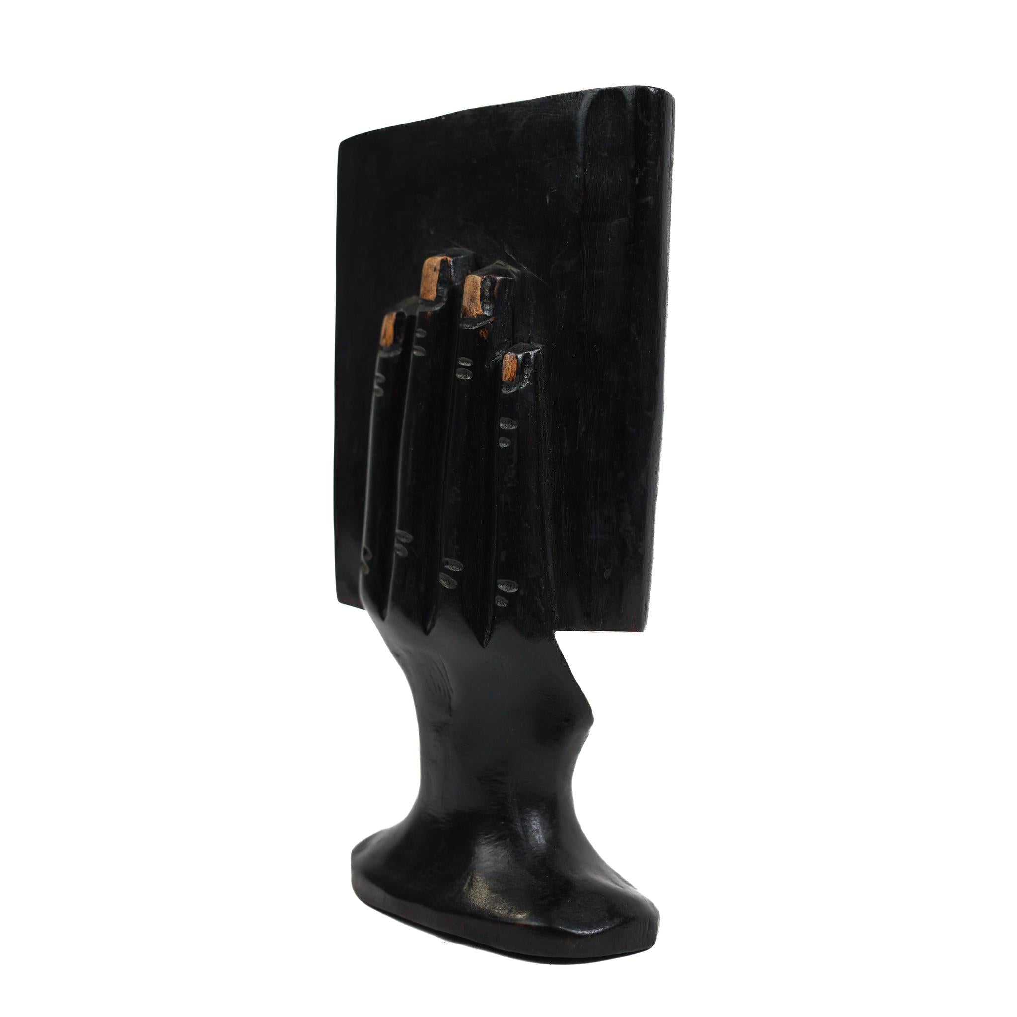 Hand-Carved Ghanaian Sculpture: Holding Faith