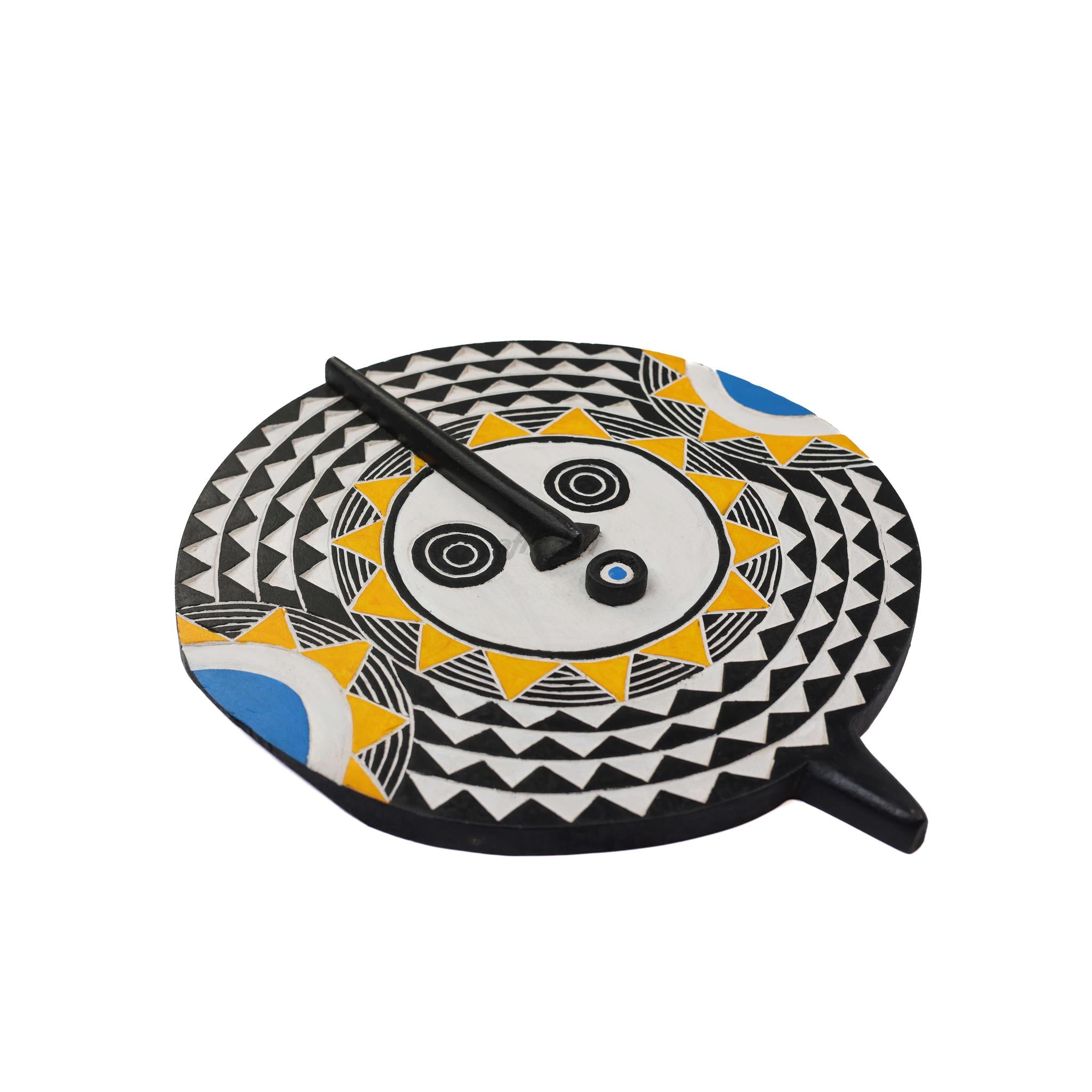 Hand-Carved Wall Bwa Sun Mask (Bobo) - 18.5"