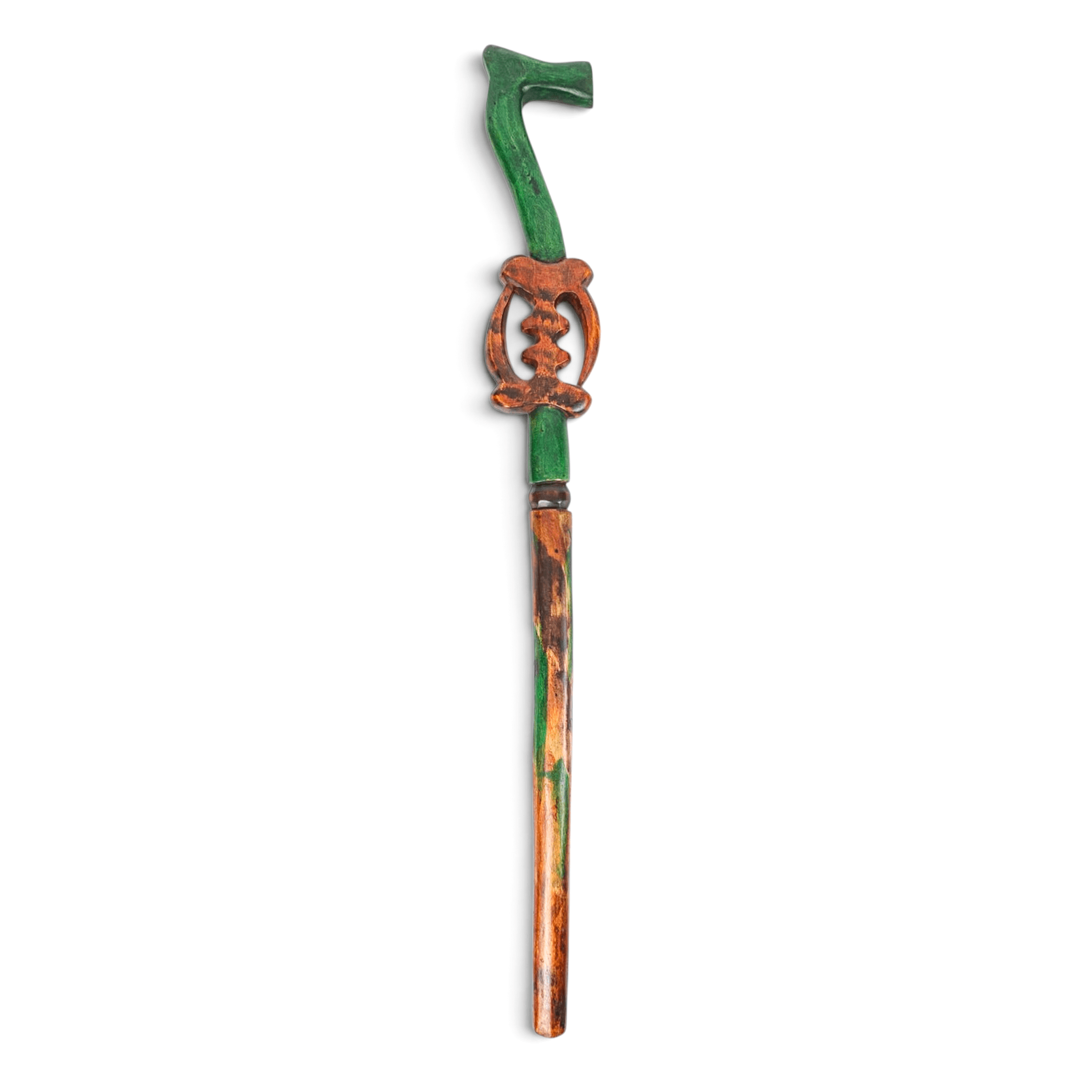 Gye Nyame Artisan Walking Stick – Hand-Carved Symbolic Heritage