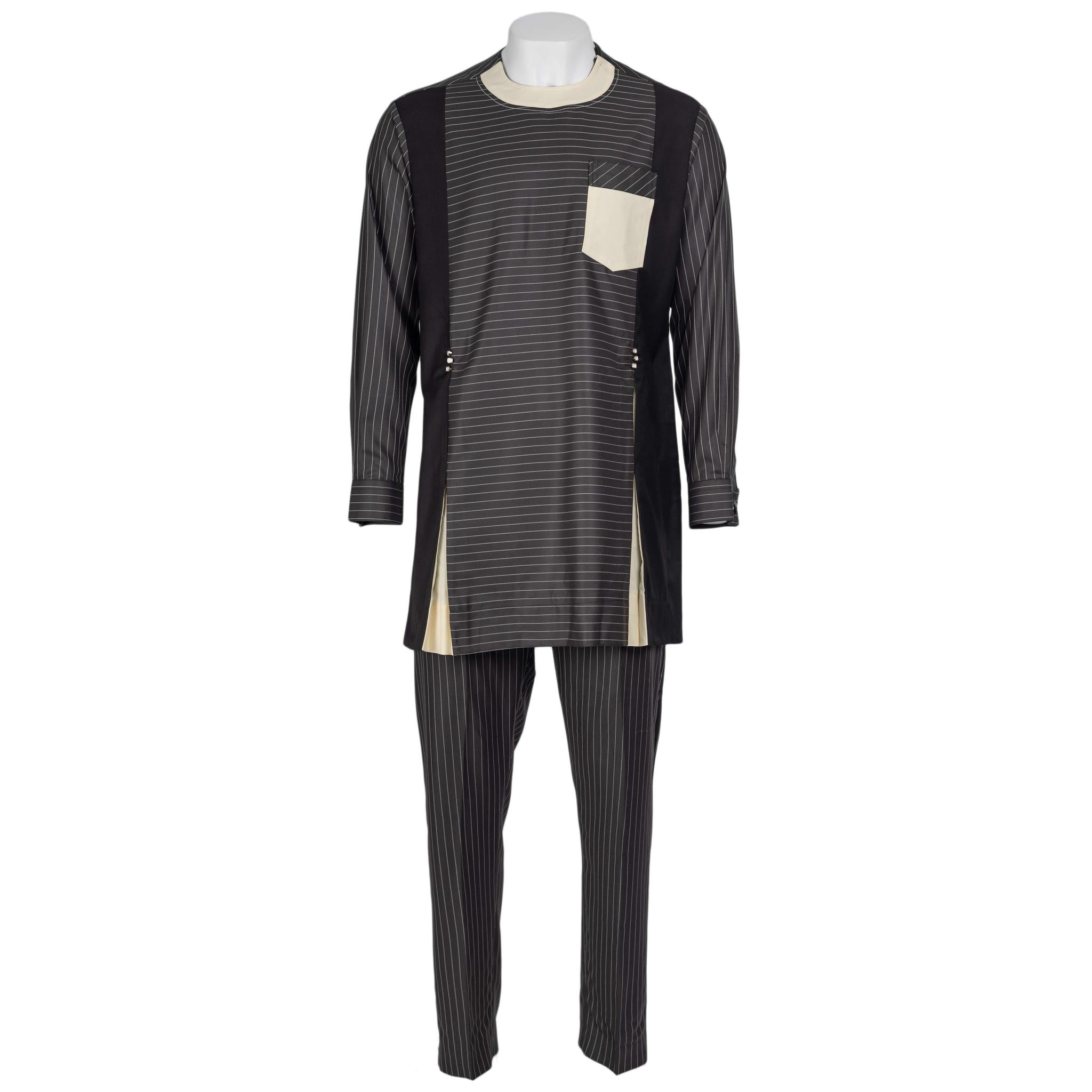 Gray Striped Mixed Set