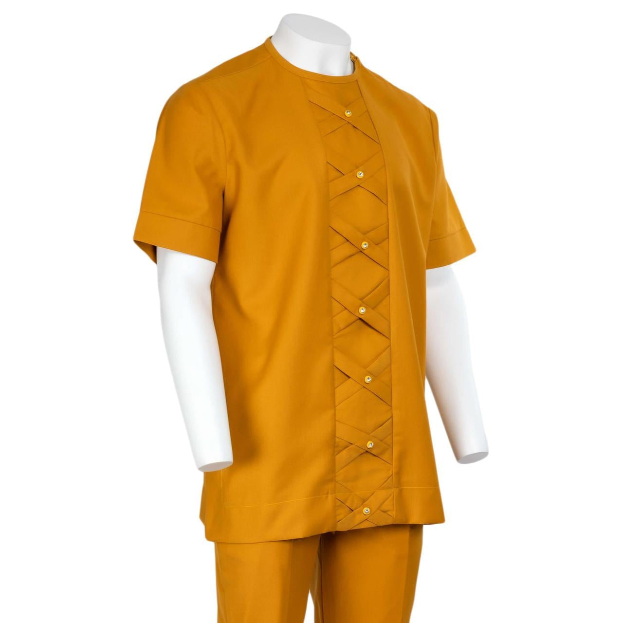 Golden Yellow Interwoven Design Set