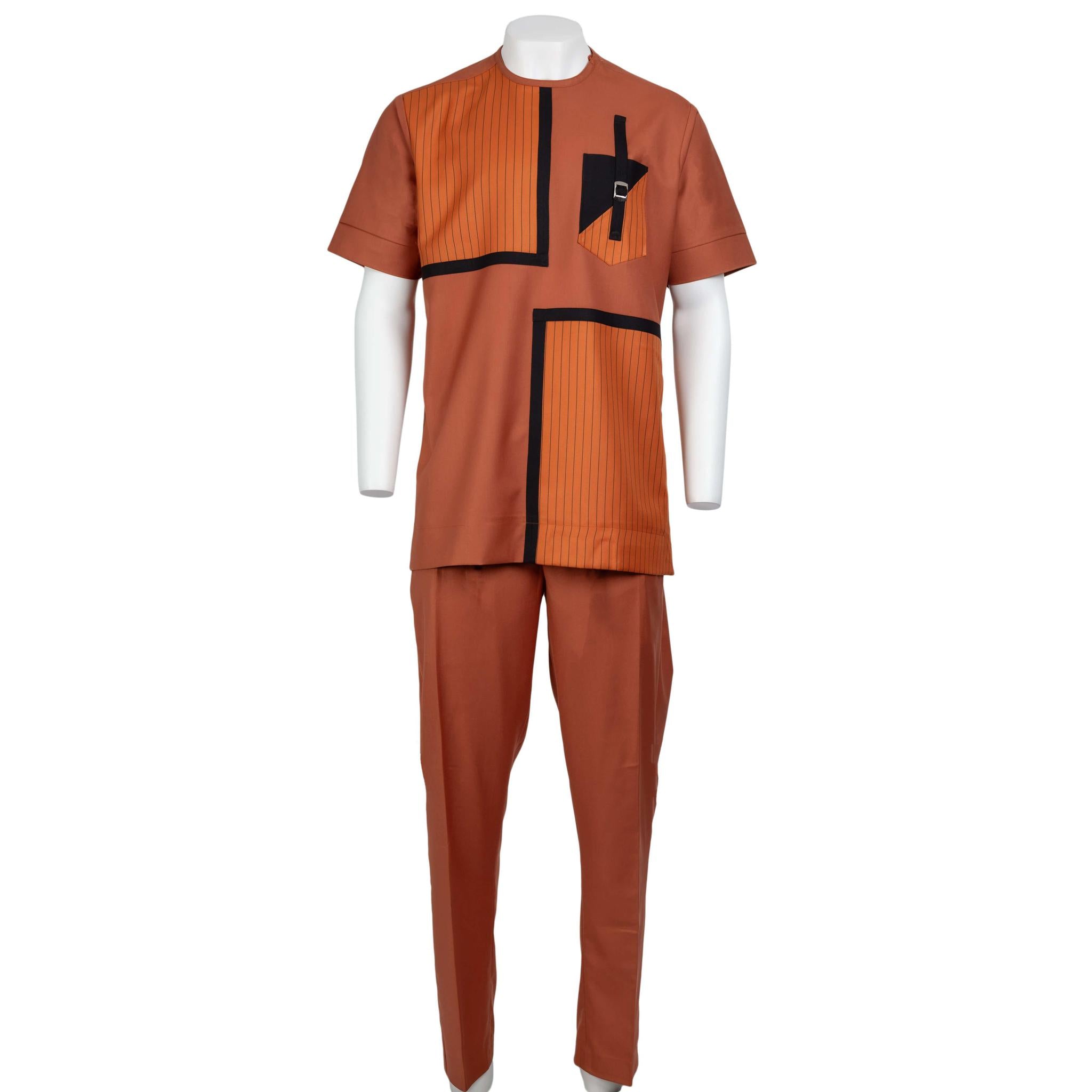 Orange Short Sleeve Set
