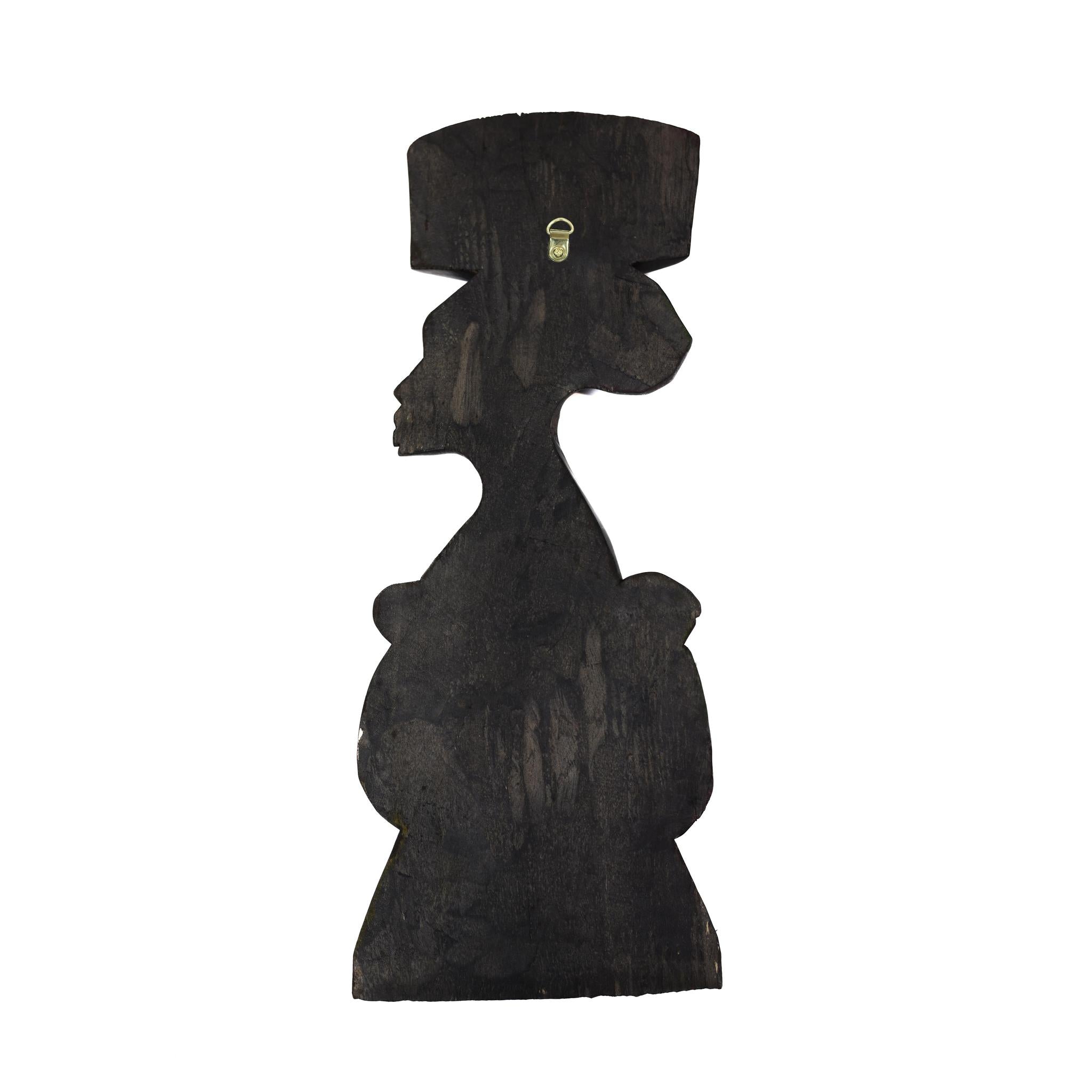 Hand-Carved Mama Africa Wall Sculpture