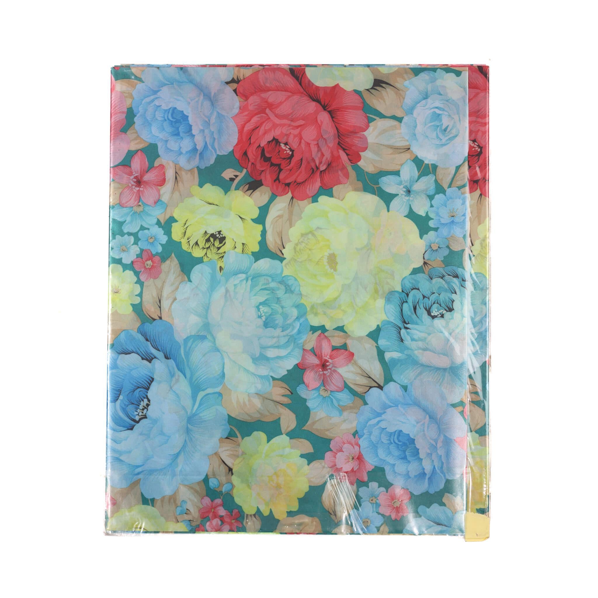 Blue & Red Multi Petal 2pc Sego Gele