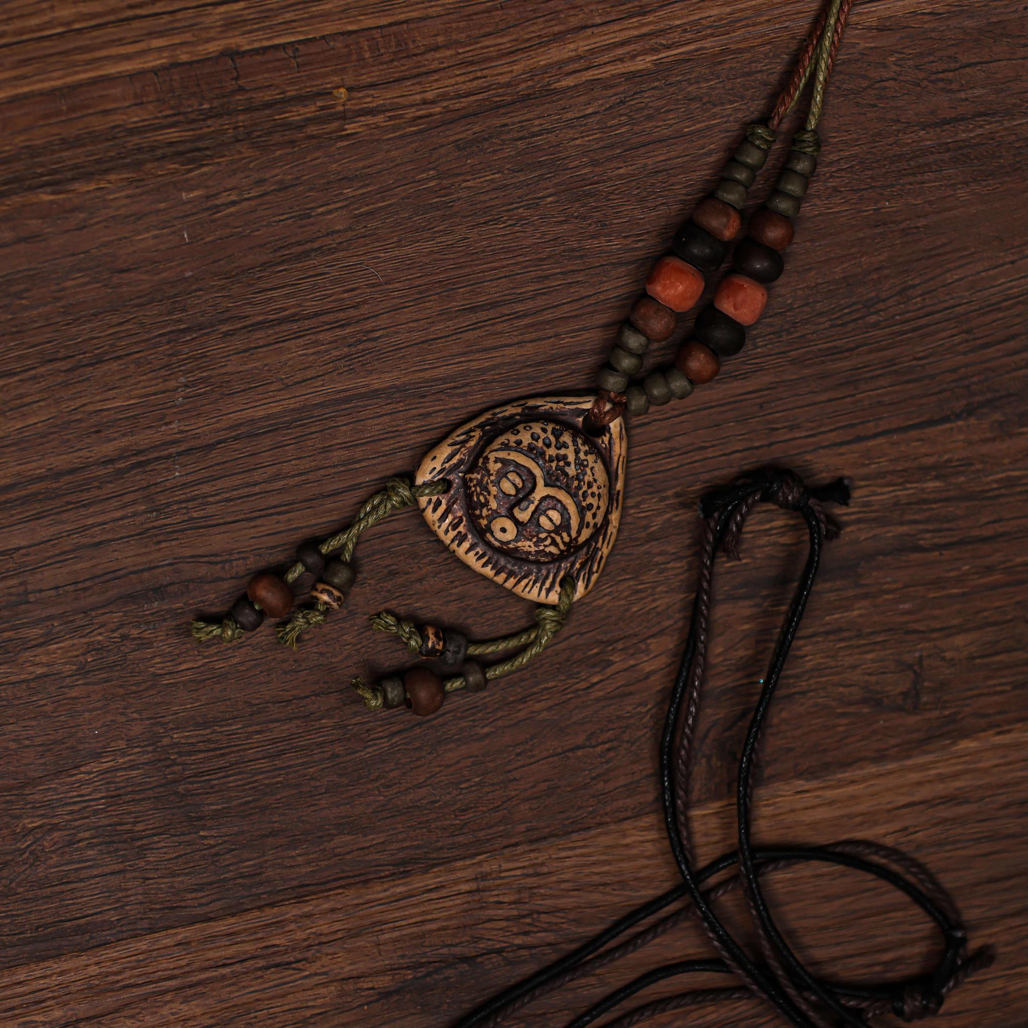 Unique Mask Pendant Necklace