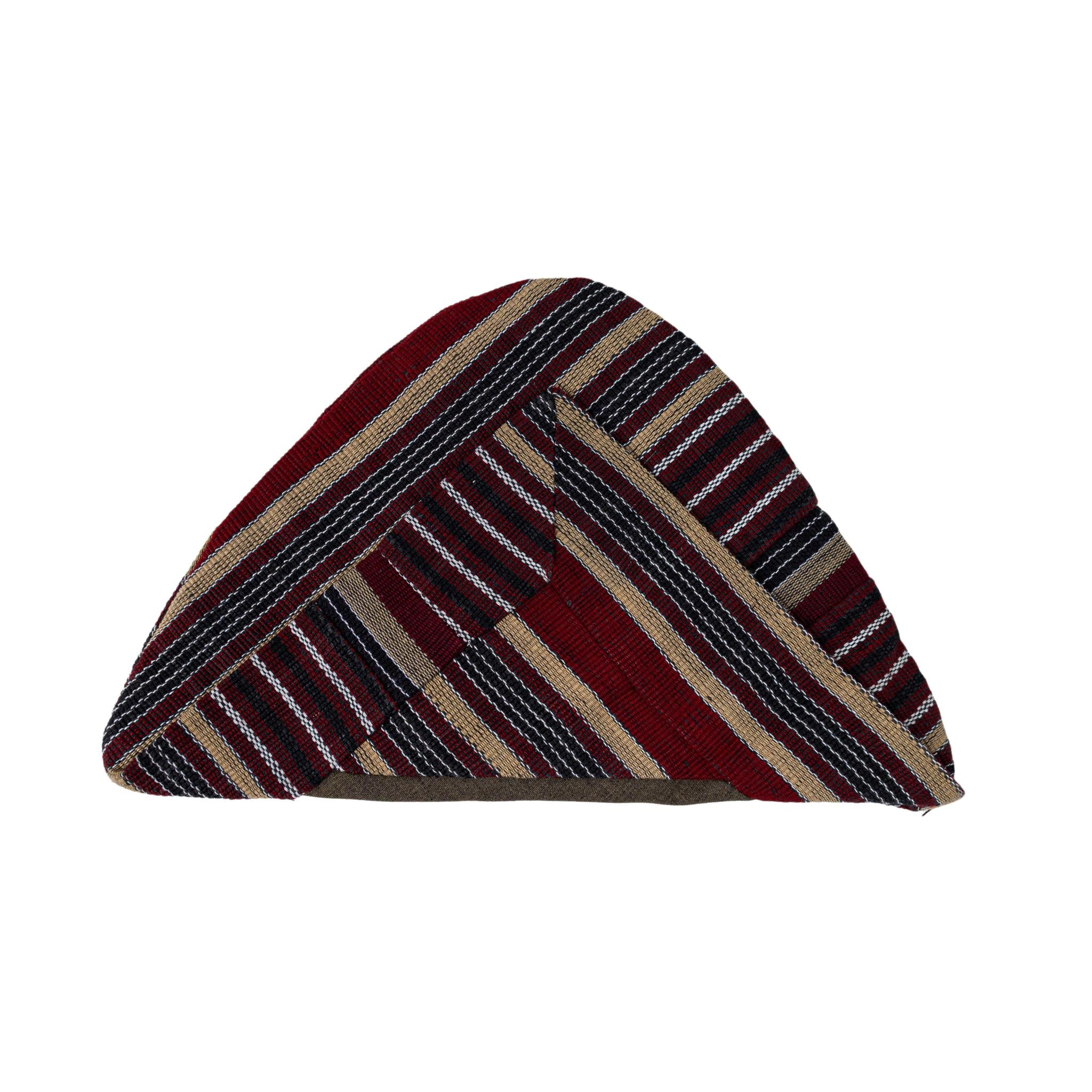 Boys Burgundy & Gold Aso-Oke Kids Set