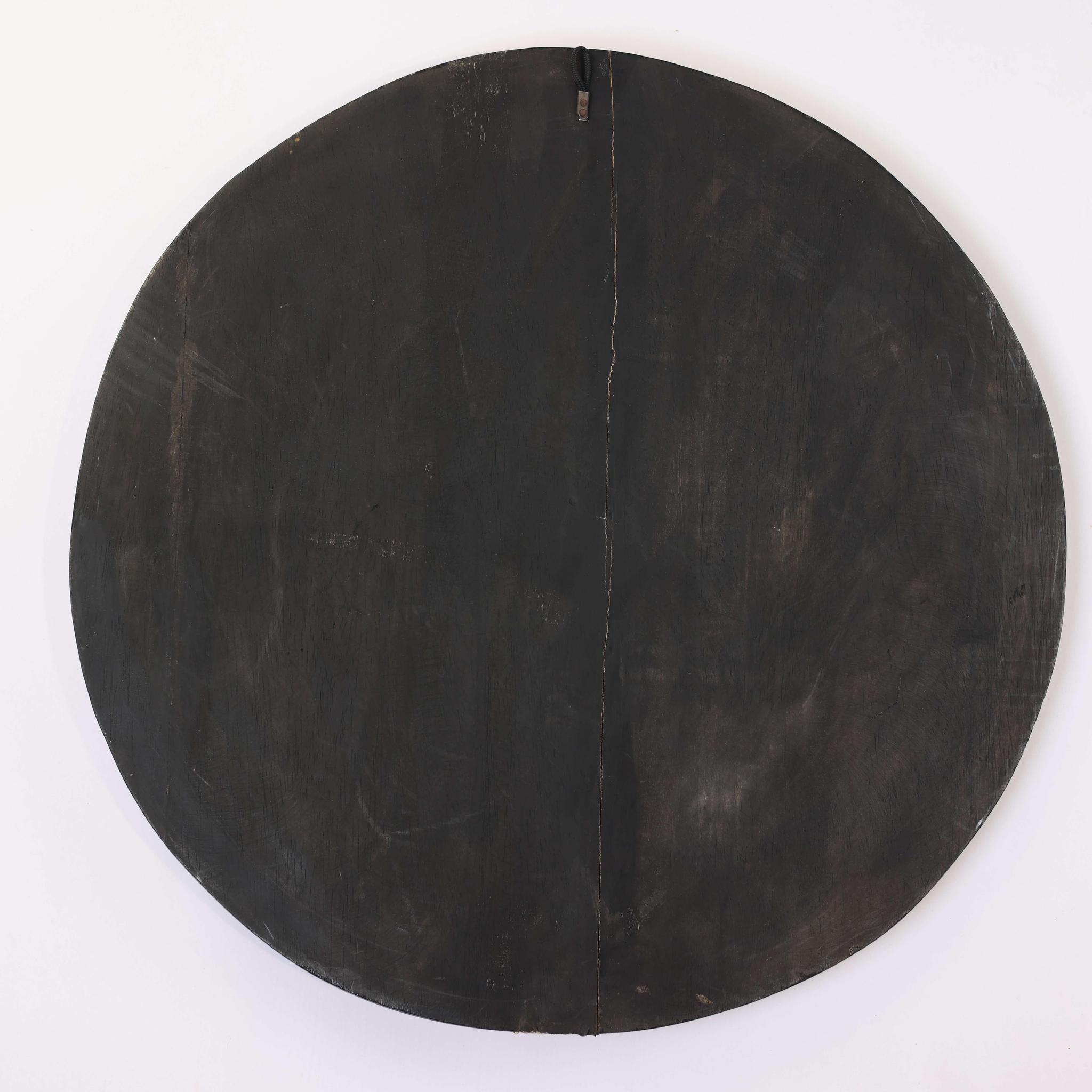 Hand-Carved Wall Bwa Sun Mask (Bobo) - 24.5"