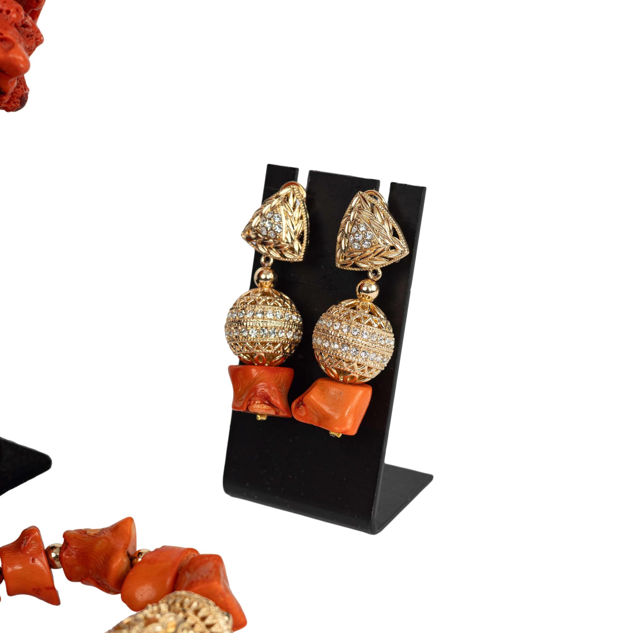 Original Coral Jewelry Two Step Choker Set