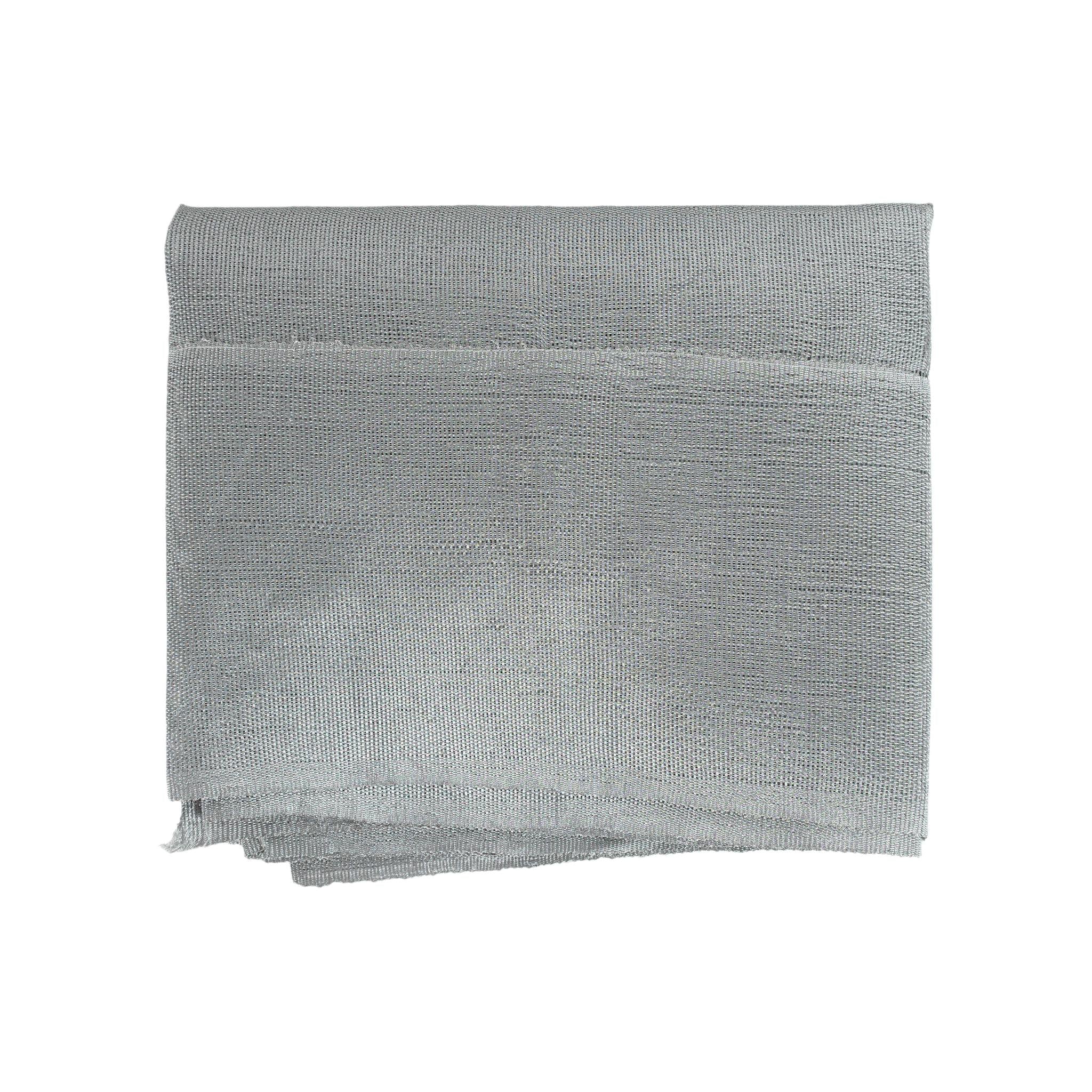 Aso Oke Gele - Headwear - Metallic Sliver