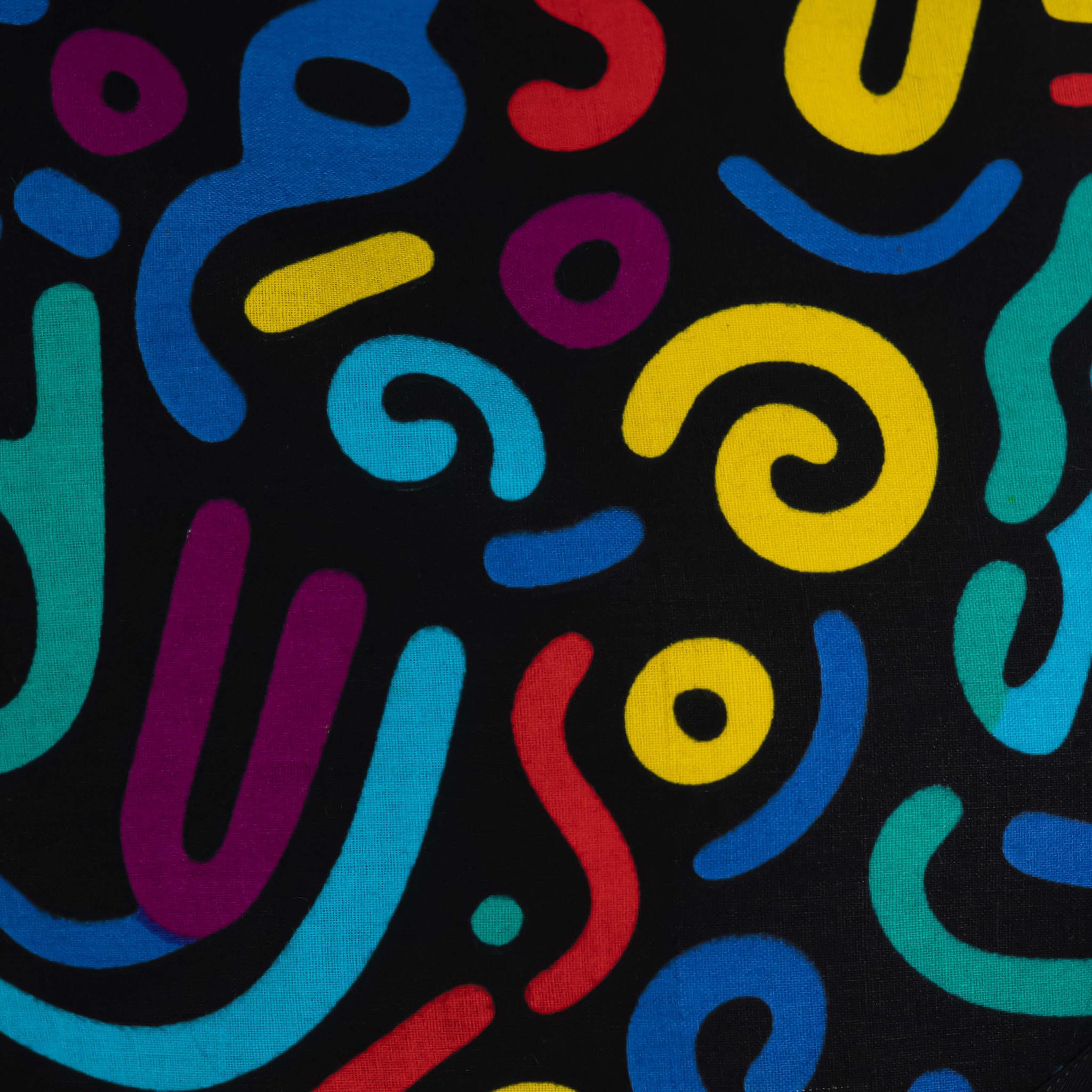 Men's Abstract Print Senator Suit