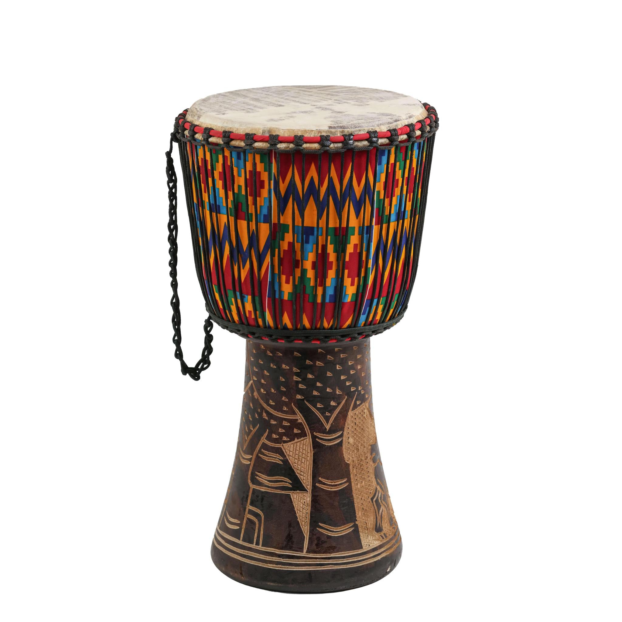 Kente Djembe Drum - Large