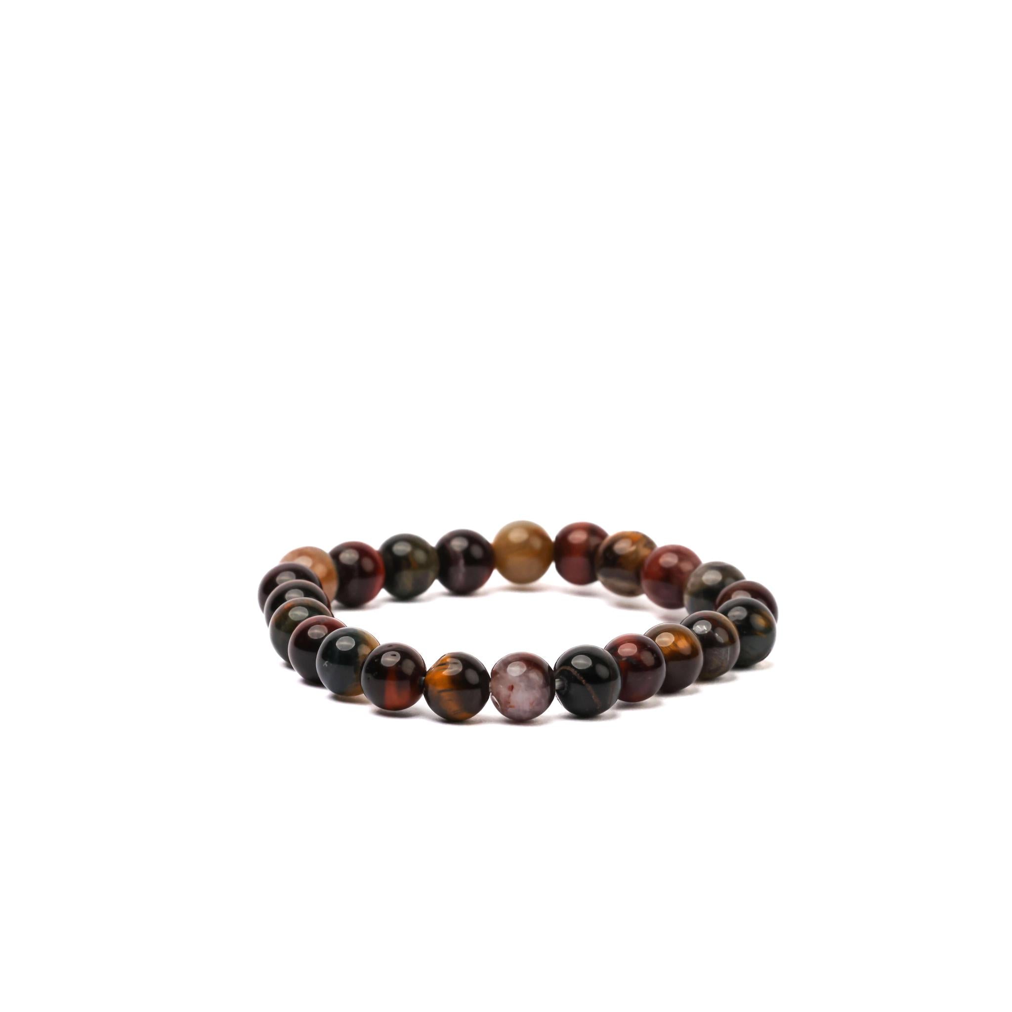 Tiger Eye Stone Bracelet with Golden Luster - S
