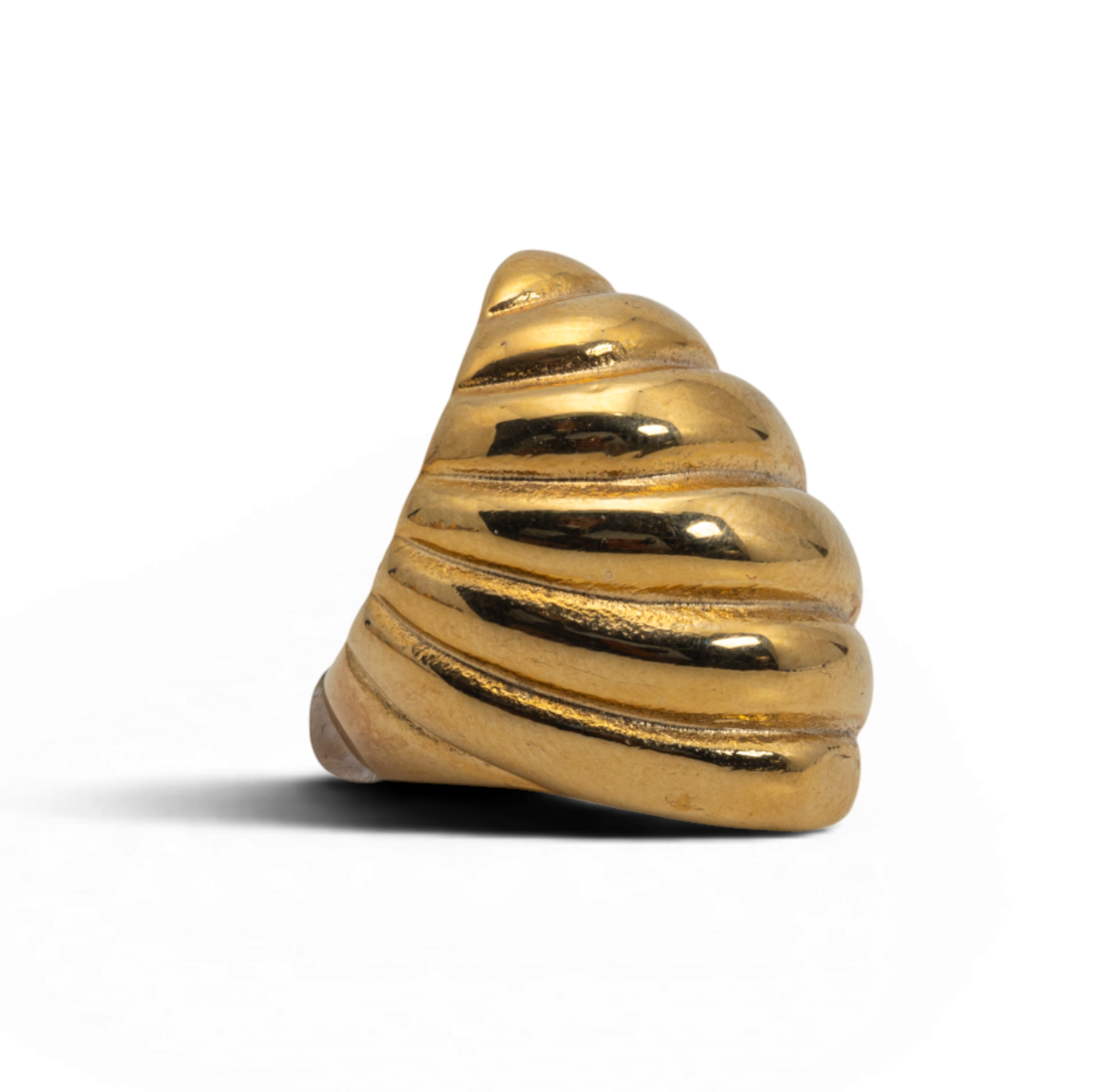 Women’s Gold Striped Stack Ring