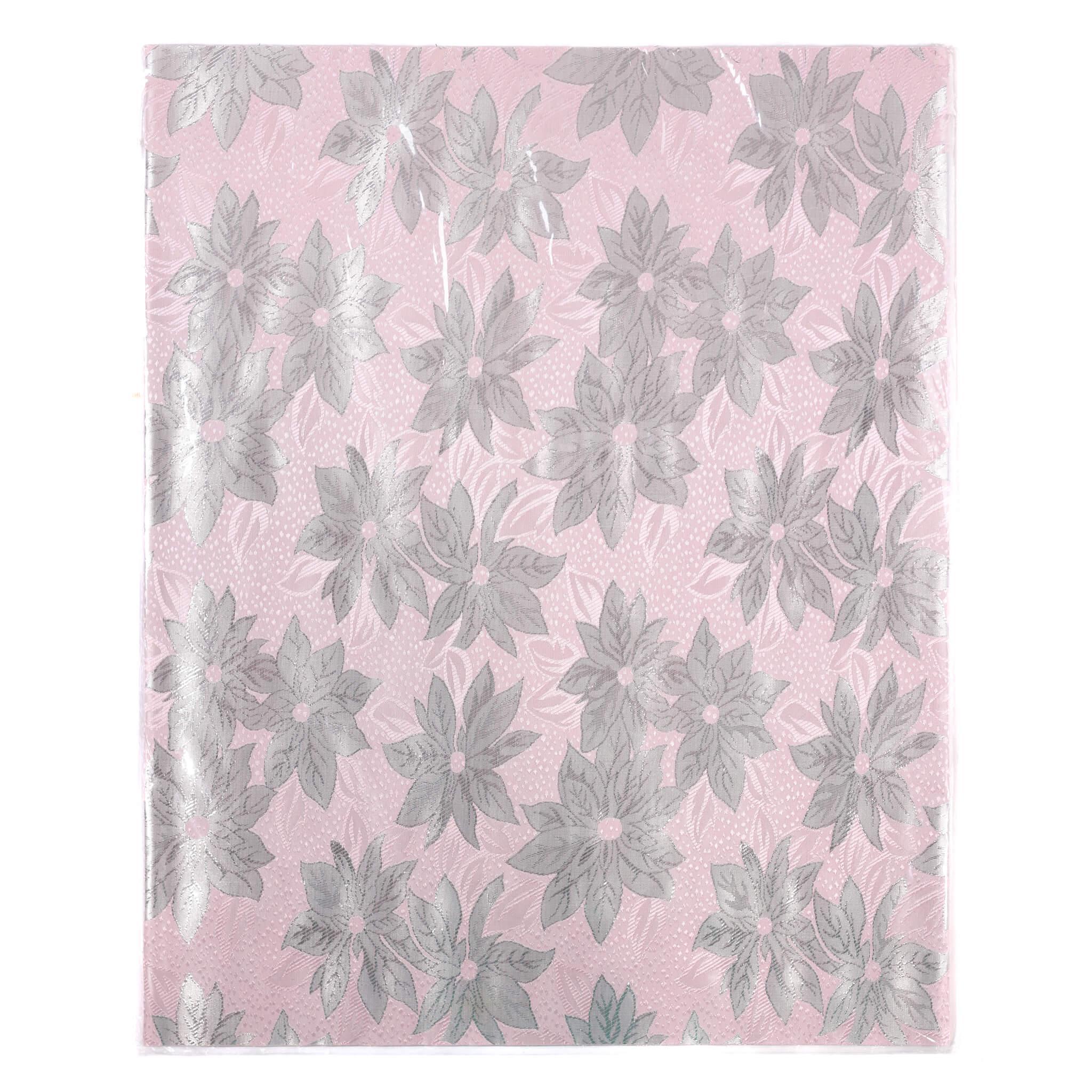 Pink & Silver Petal 2pc Sego Gele