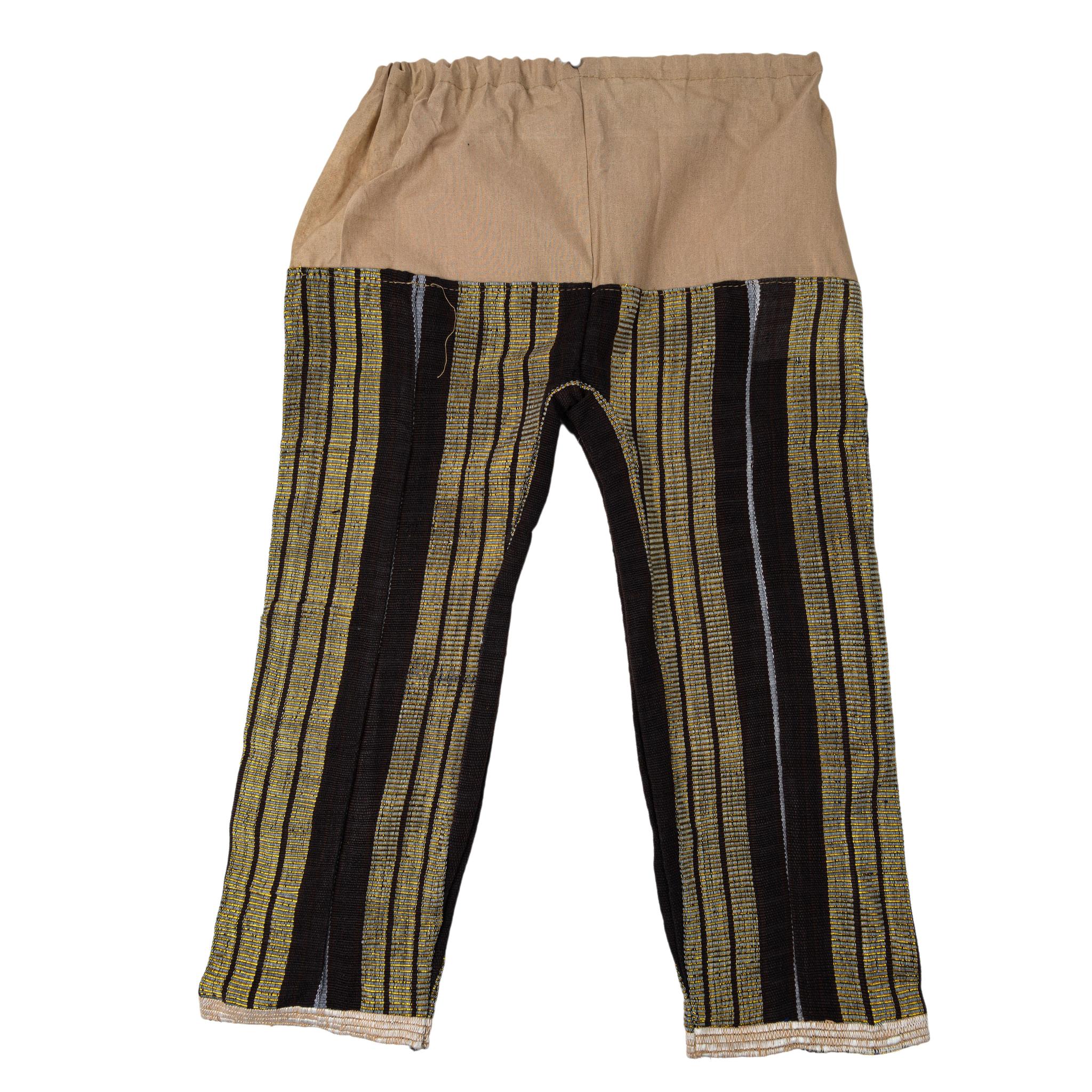 Black & Gold Aso-Oke Kids Set