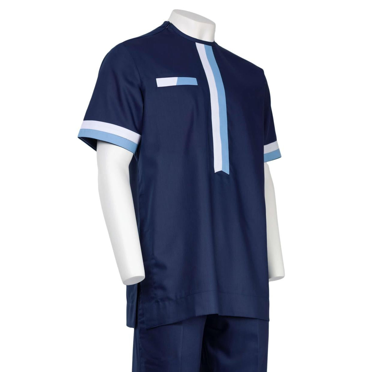 Blue Striped Pant Set