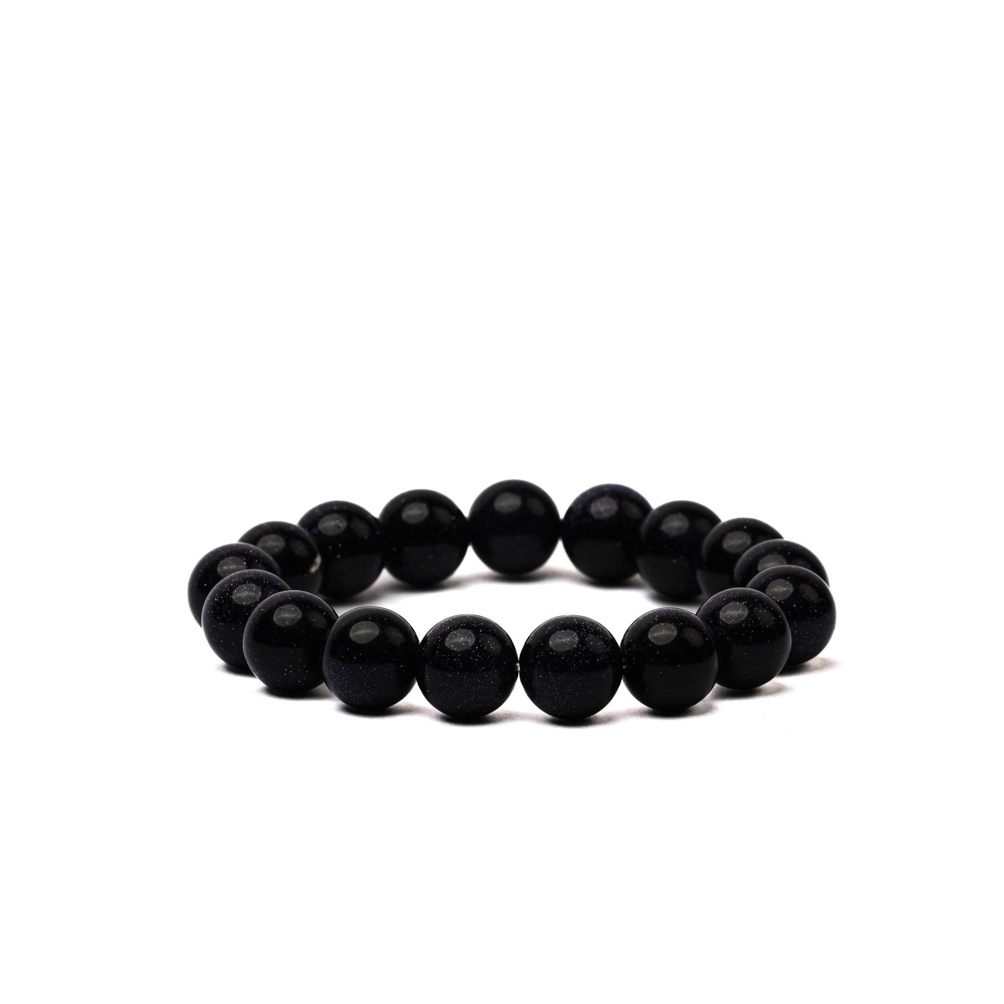 Black Gemstone Bracelet - L