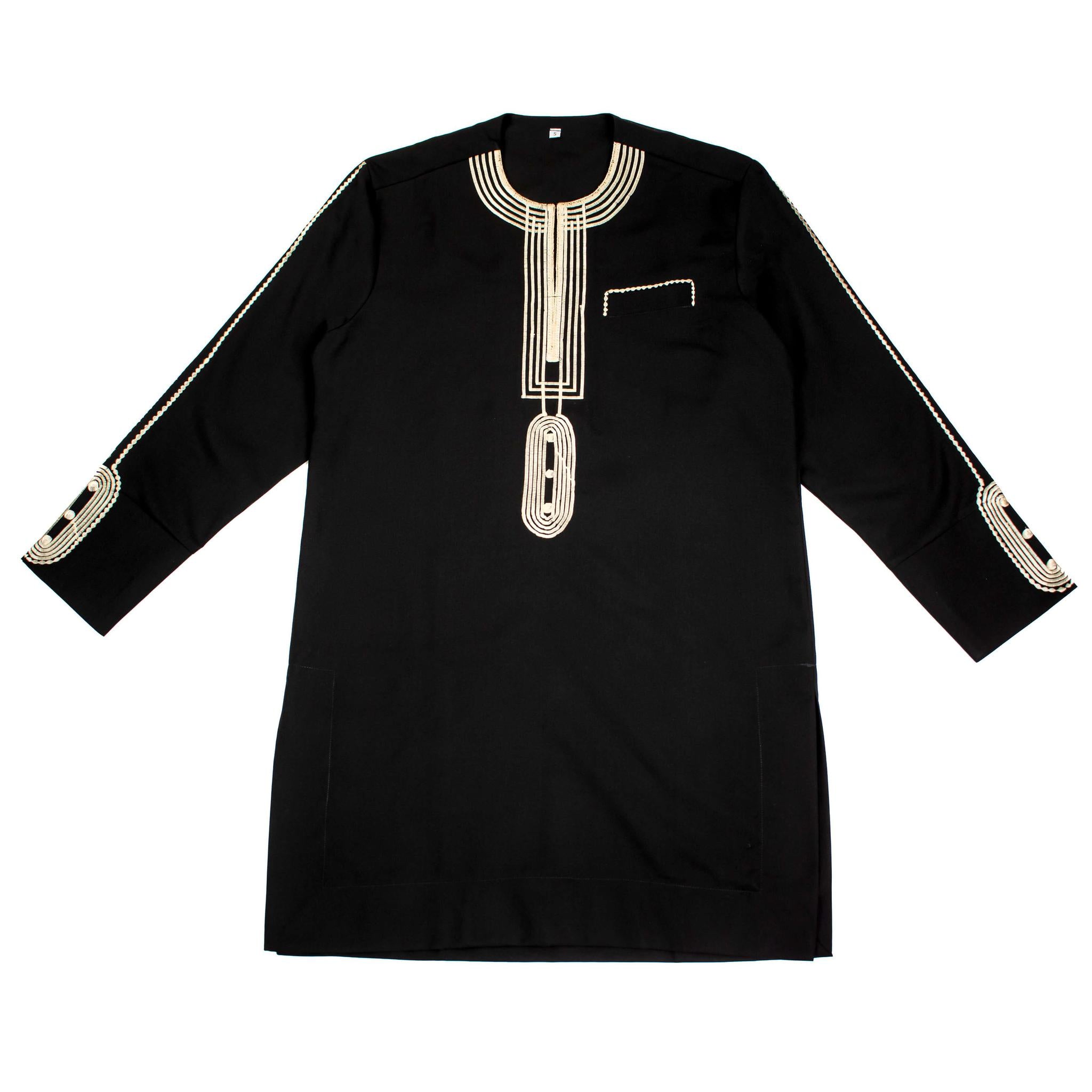 Black Suit w/Gold Embroidery