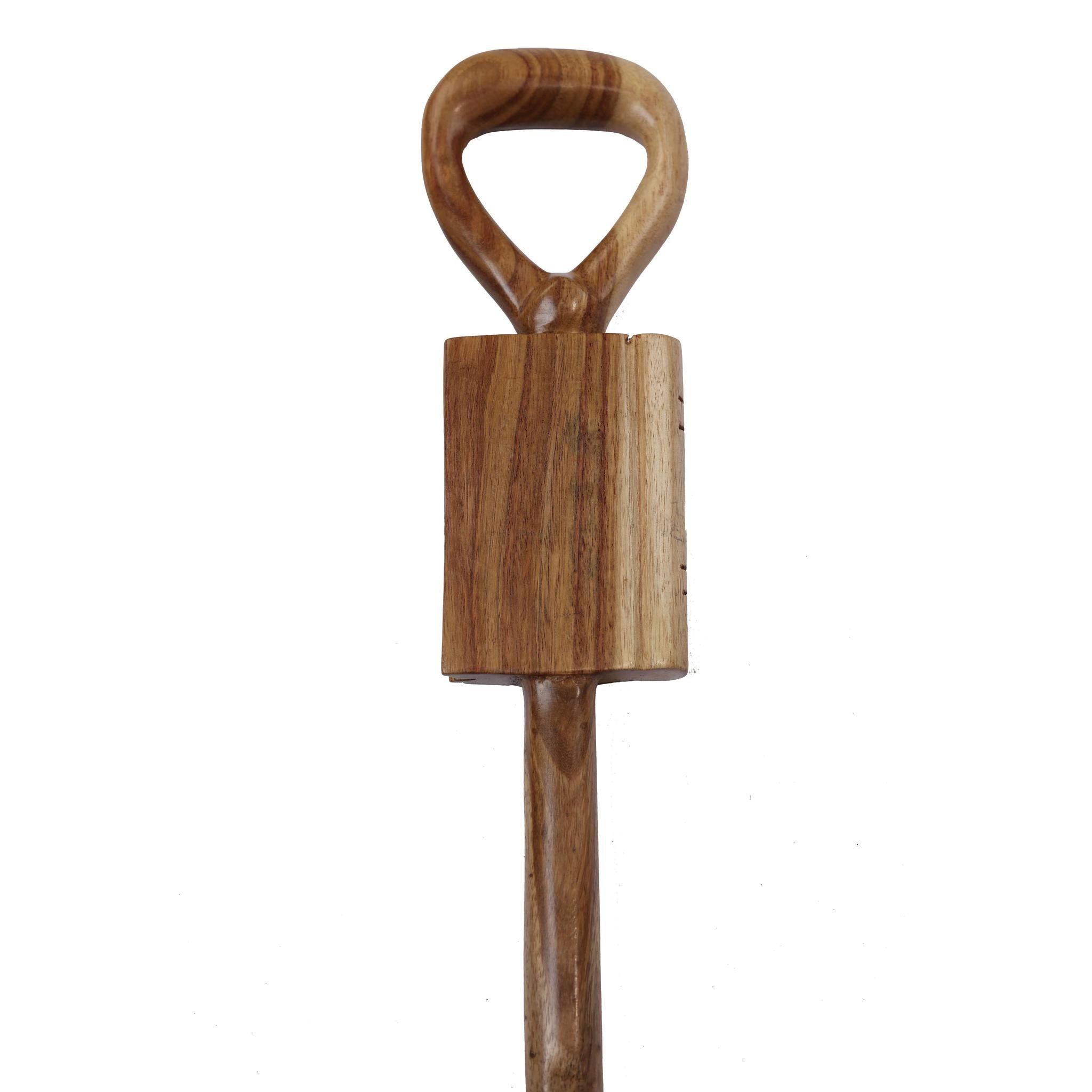 Hand-Carved Ghanaian Walking Stick Showcases Music Notebook