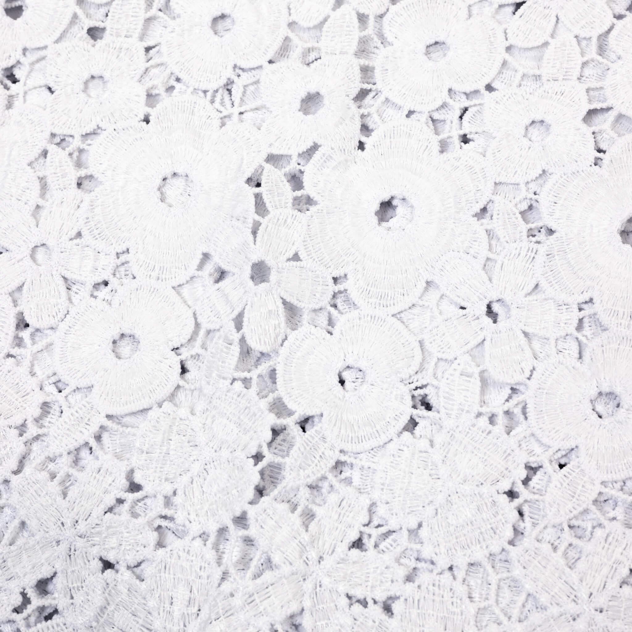 White Petal Guipure/Cod Lace