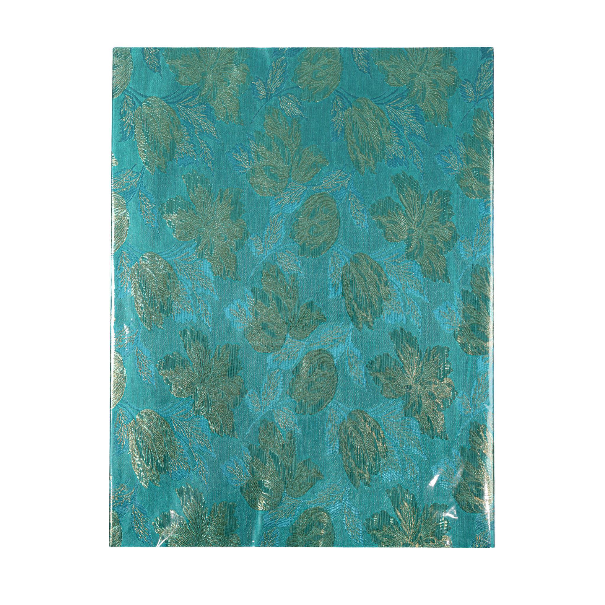 Teal & Gold Petal 2pc Sego Gele