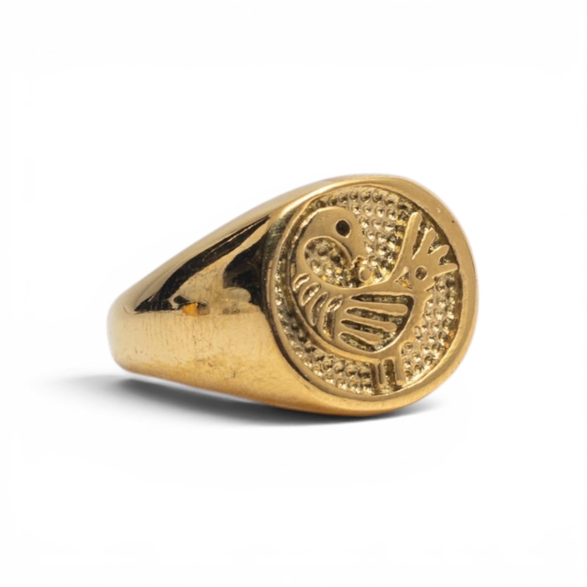 Sankofa Bird Men's Ring