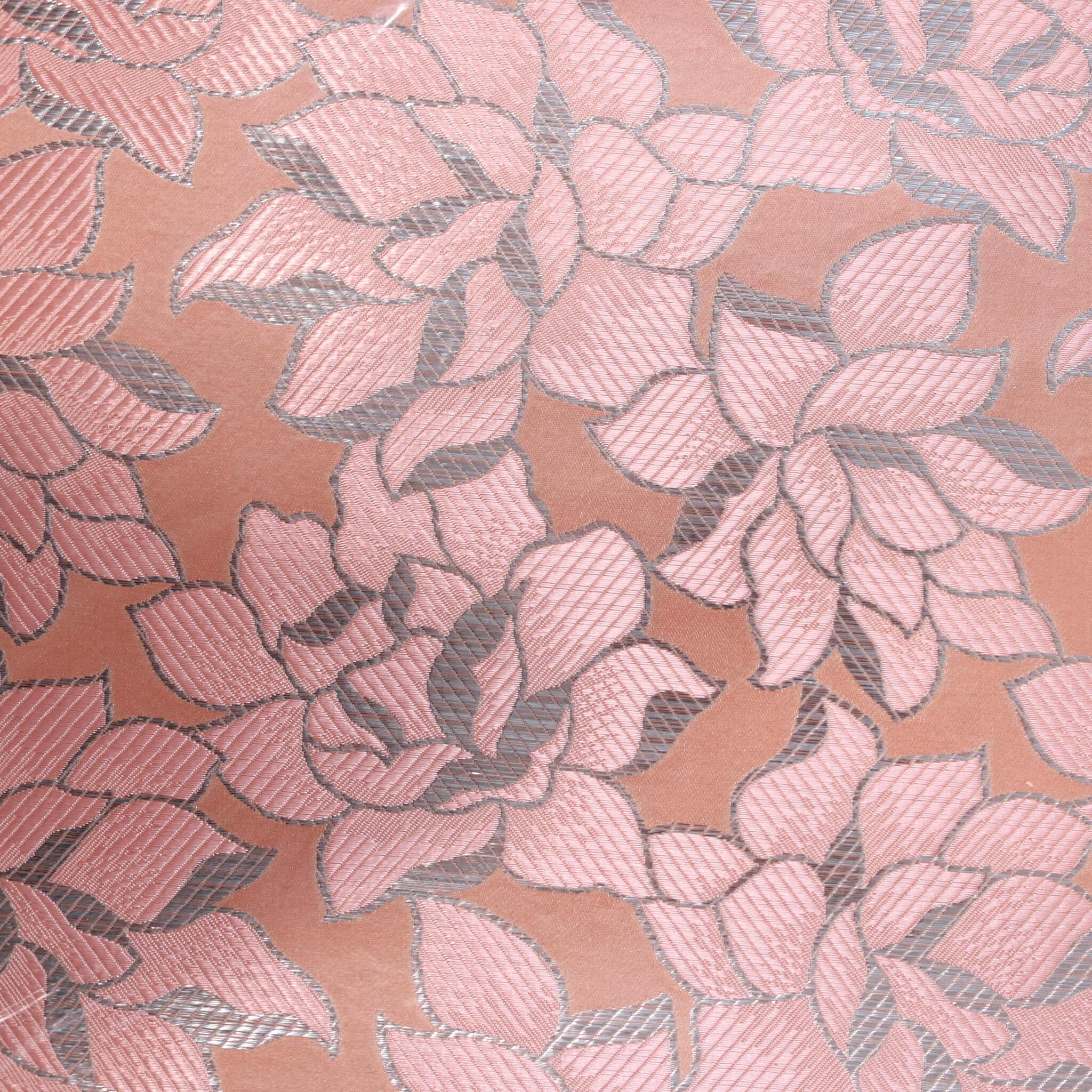 Peach & Silver Petal 2pc Sego Gele