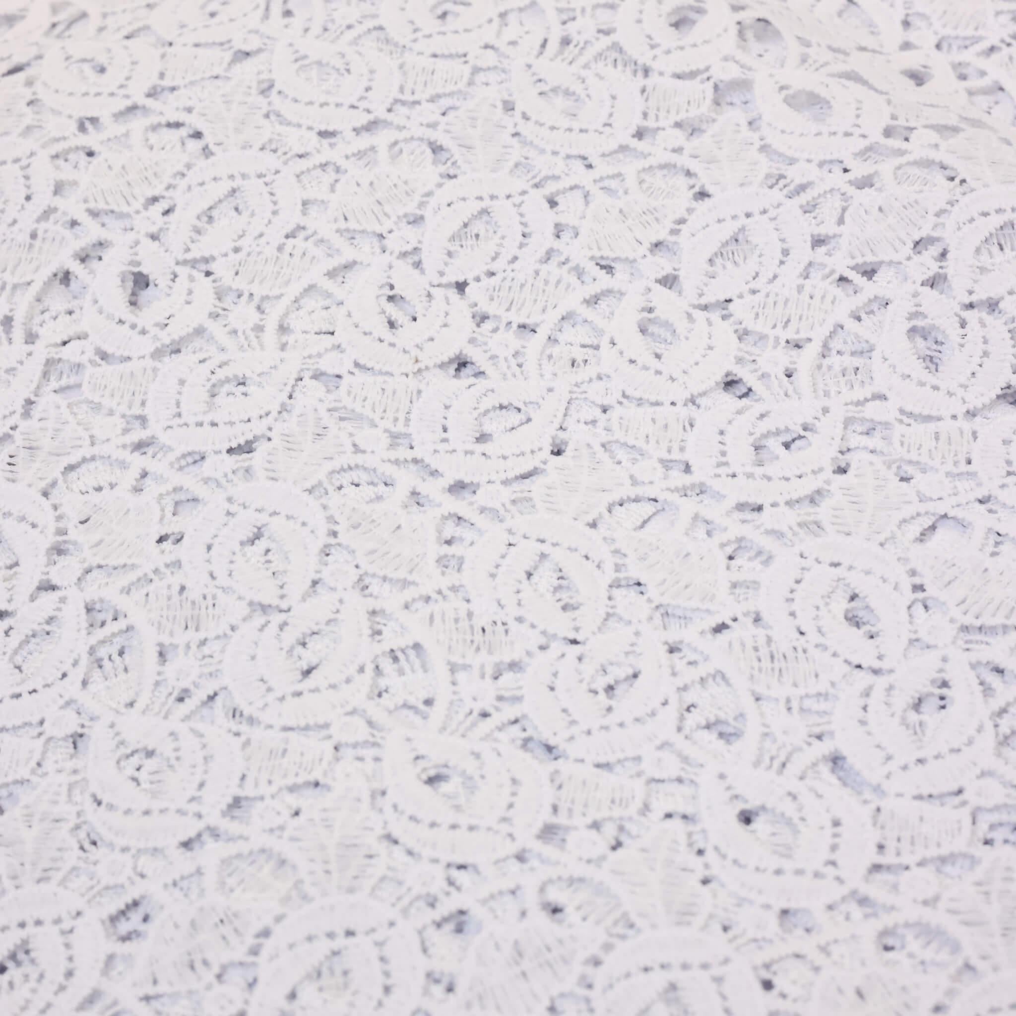 White Petal Guipure/Cod Lace