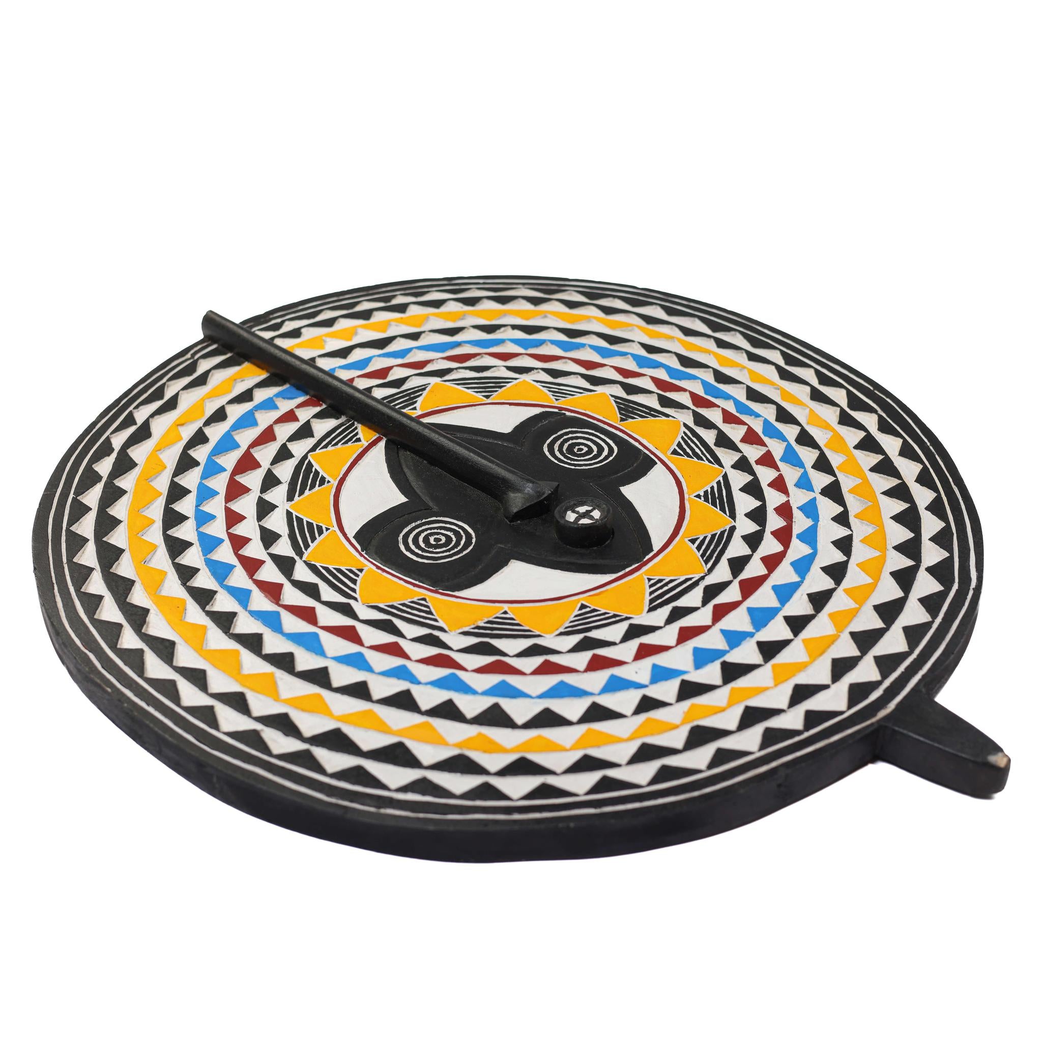 Hand-Carved Wall Bwa Sun Mask (Bobo) - 24.5"