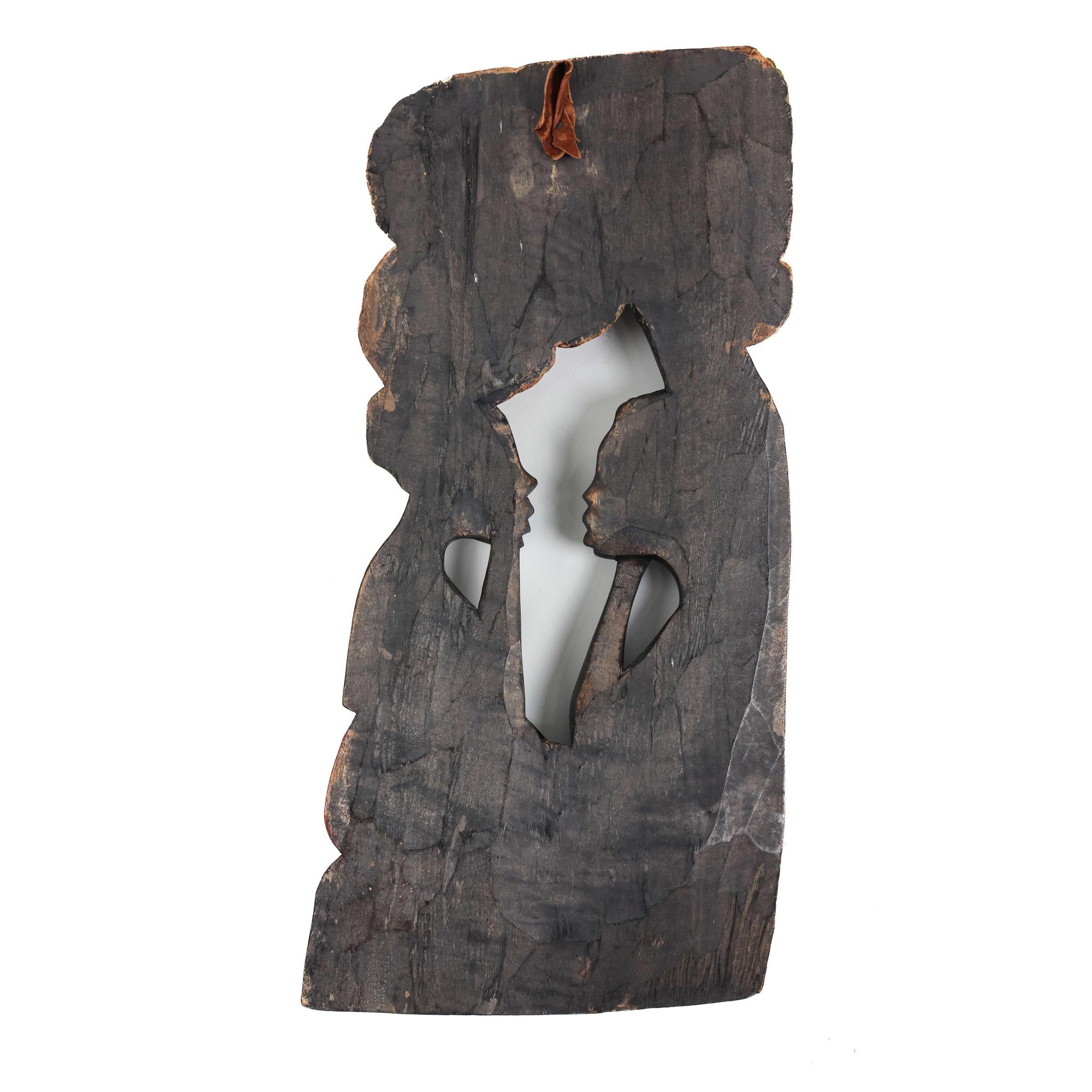 Hand-Carved Wall Art - African Couple