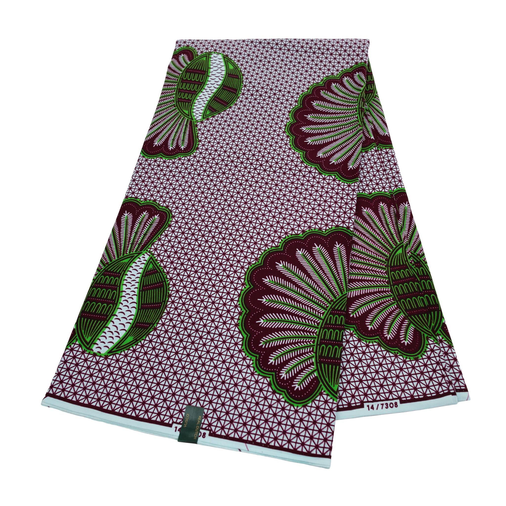 Wine African Wax Print African Super Wax Print Fabric Yards Sewing