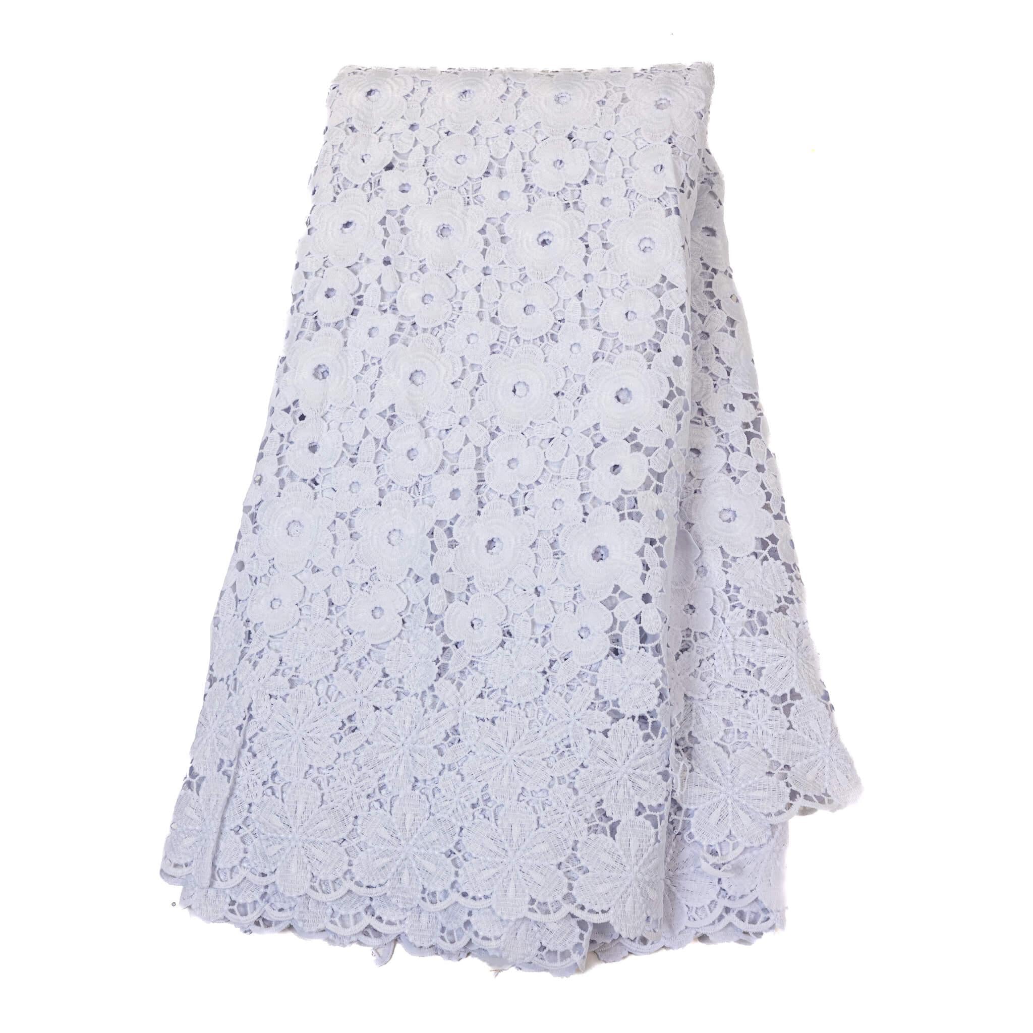 White Petal Guipure/Cod Lace