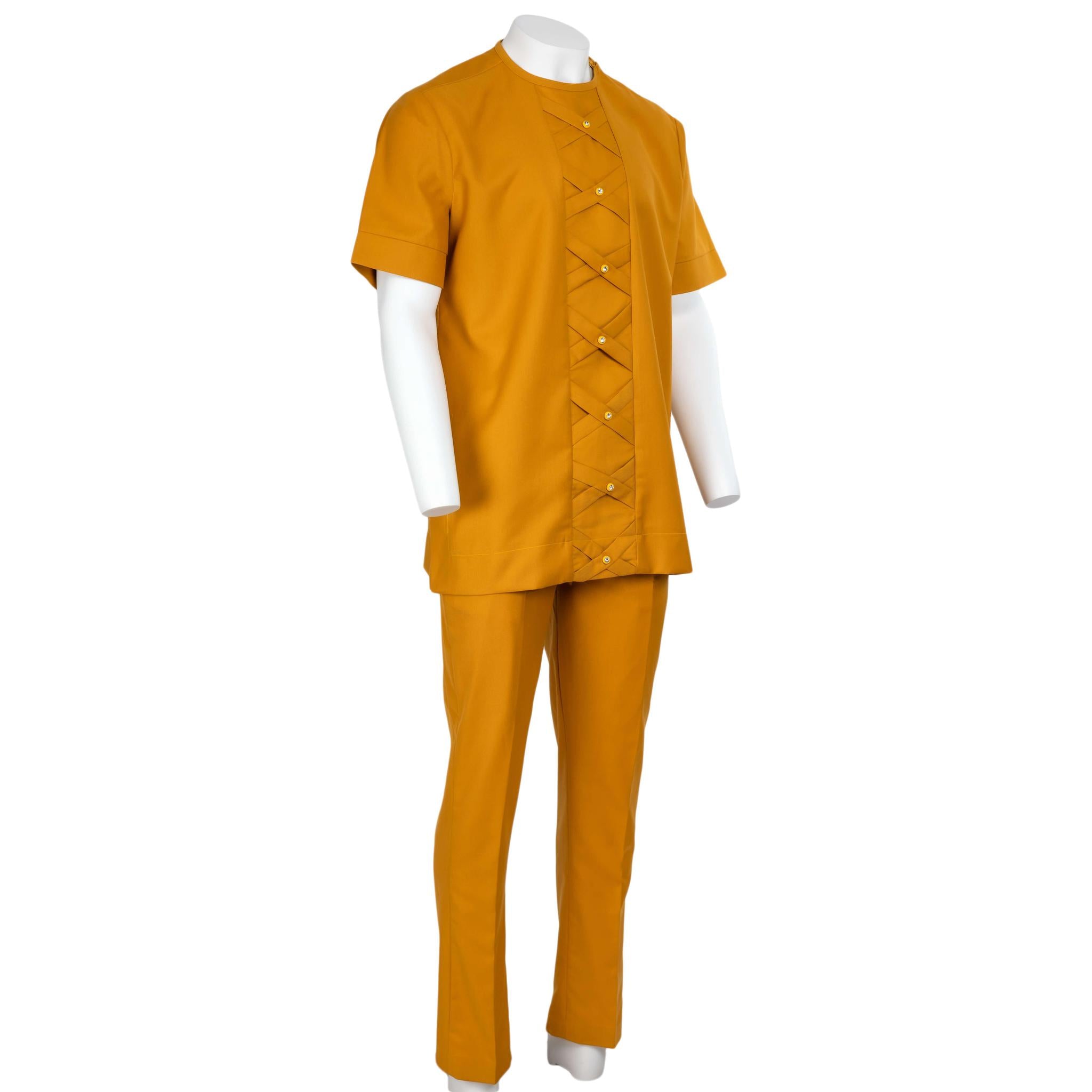 Golden Yellow Interwoven Design Set