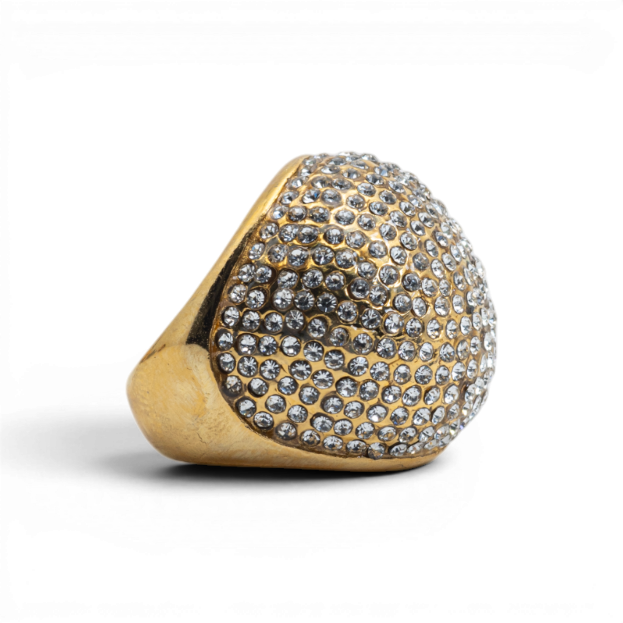 Crystal Pavé Dome Statement Ring