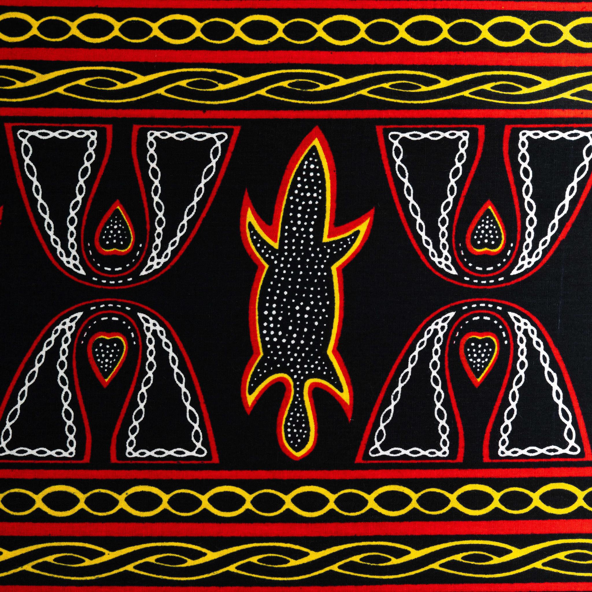 Toghu Bamenda Cameroon Wax Print Fabric - 6 Yards