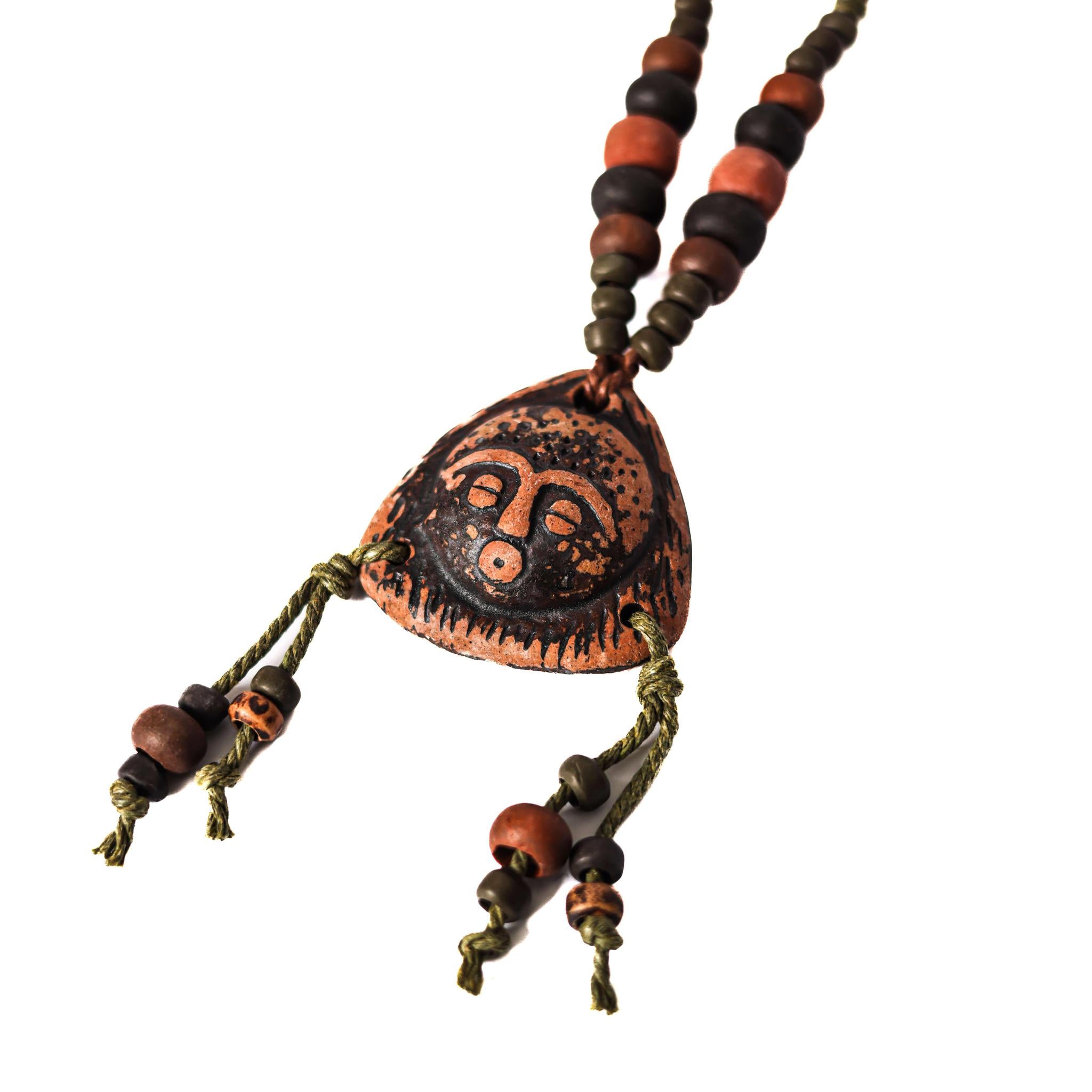 Unique Mask Pendant Necklace