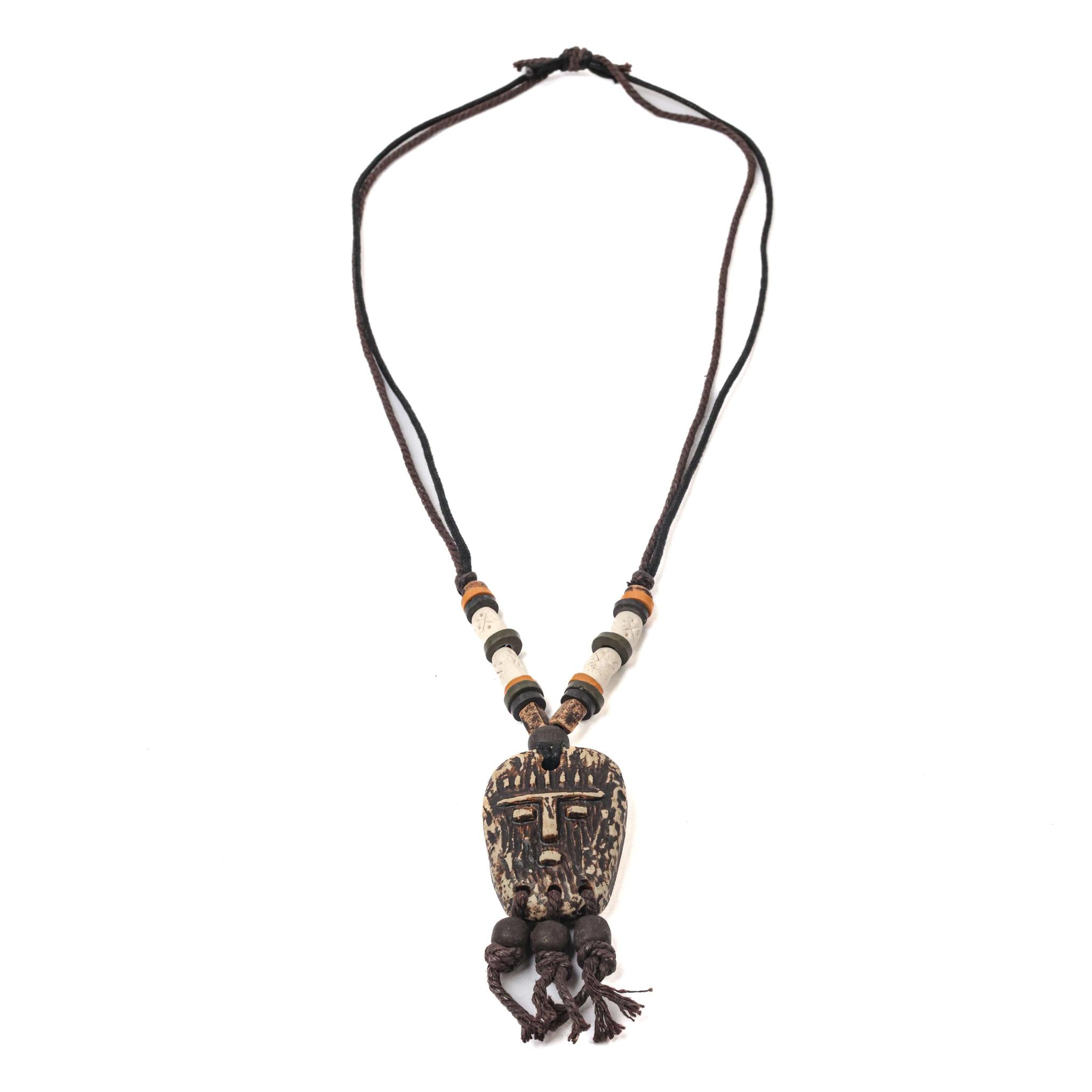 Unique Mask Pendant Necklace