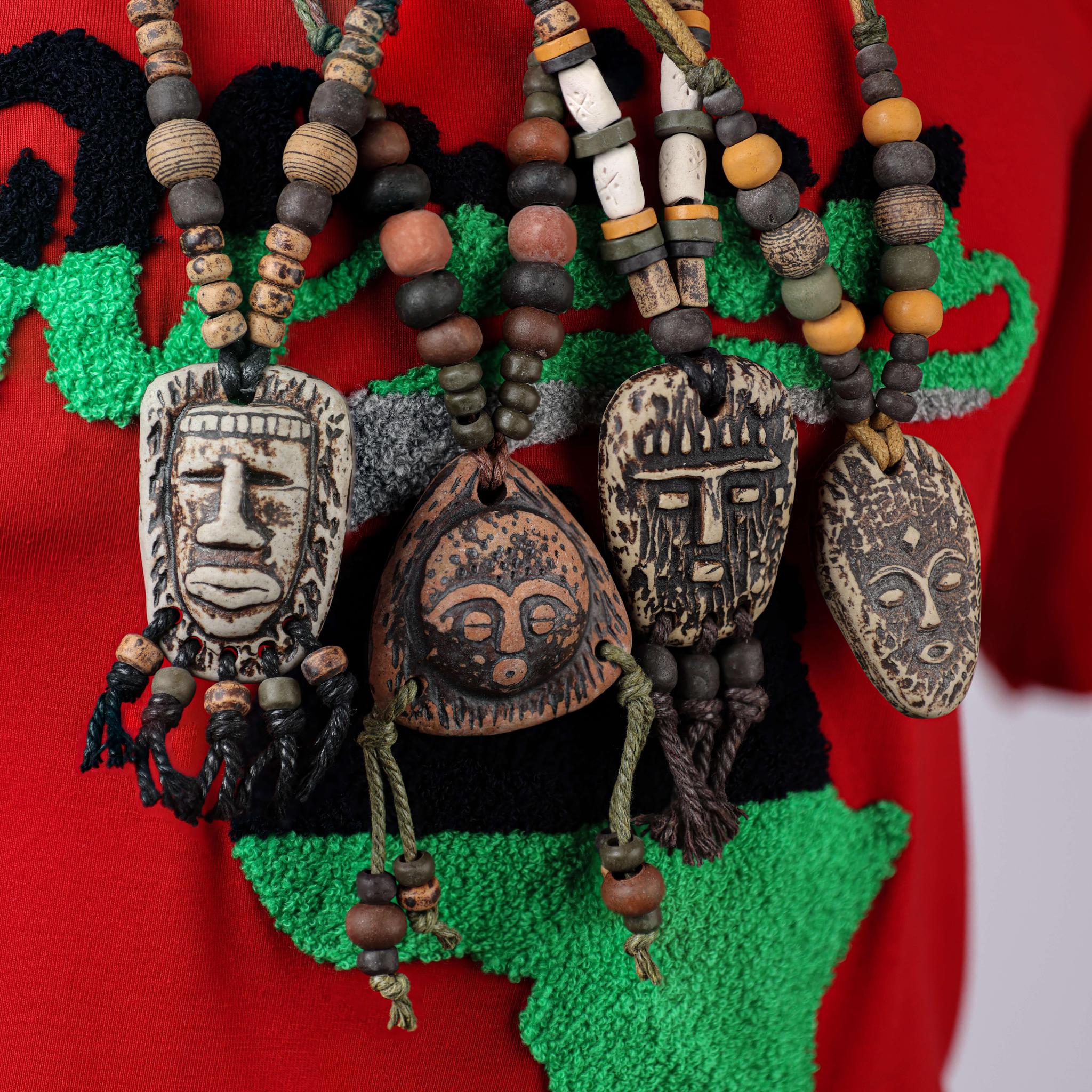 Unique Mask Pendant Necklace