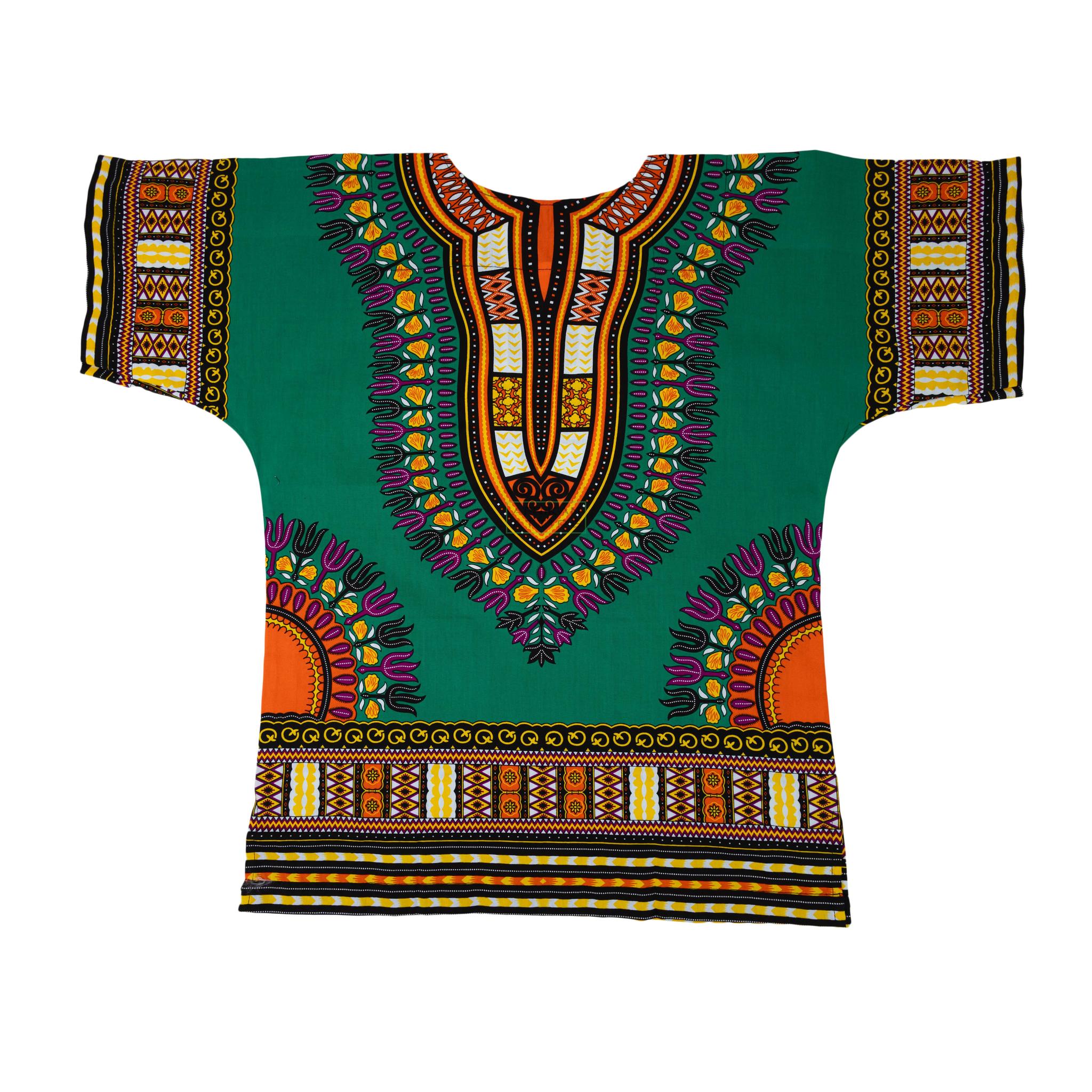 Green - African Dashiki Shirt