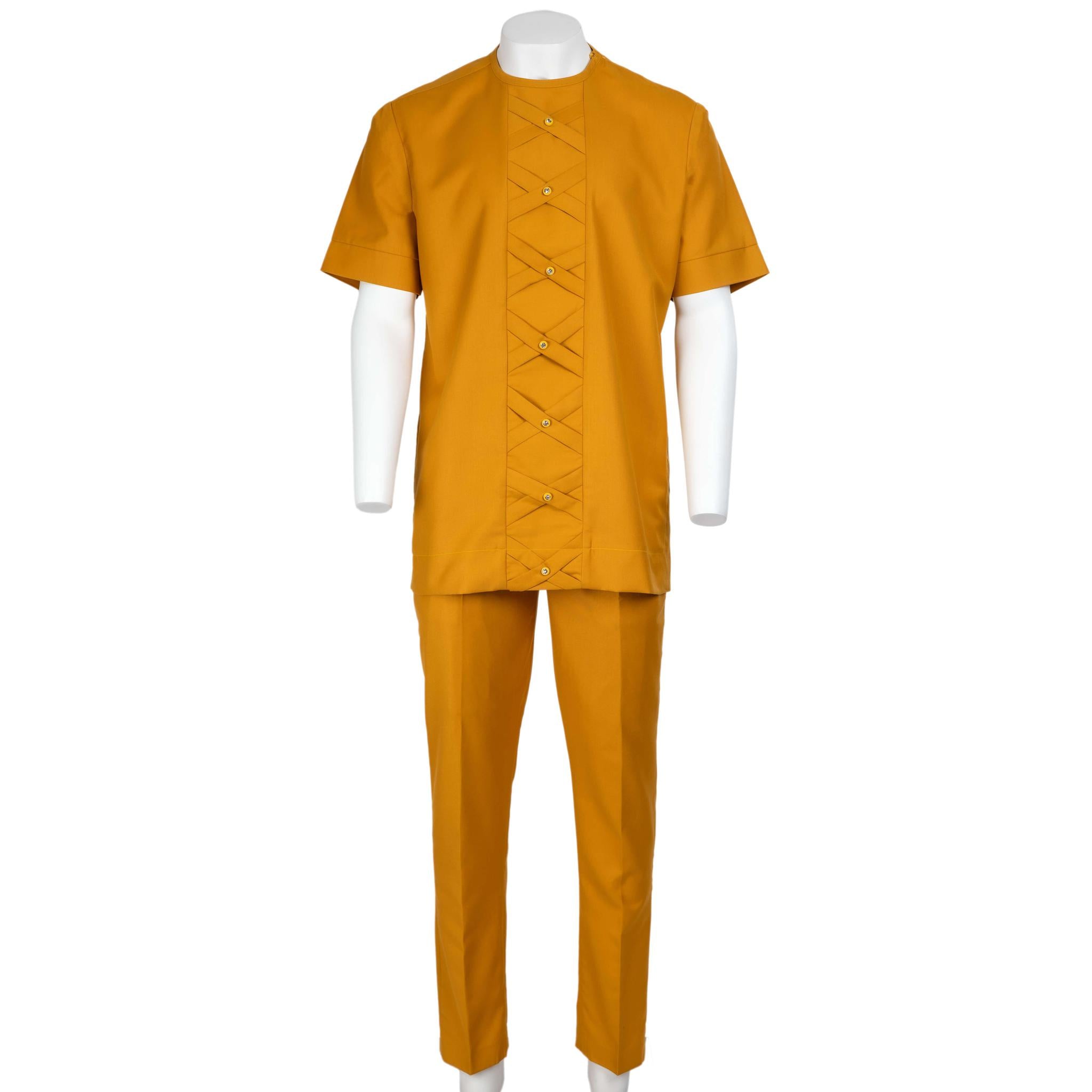 Golden Yellow Interwoven Design Set