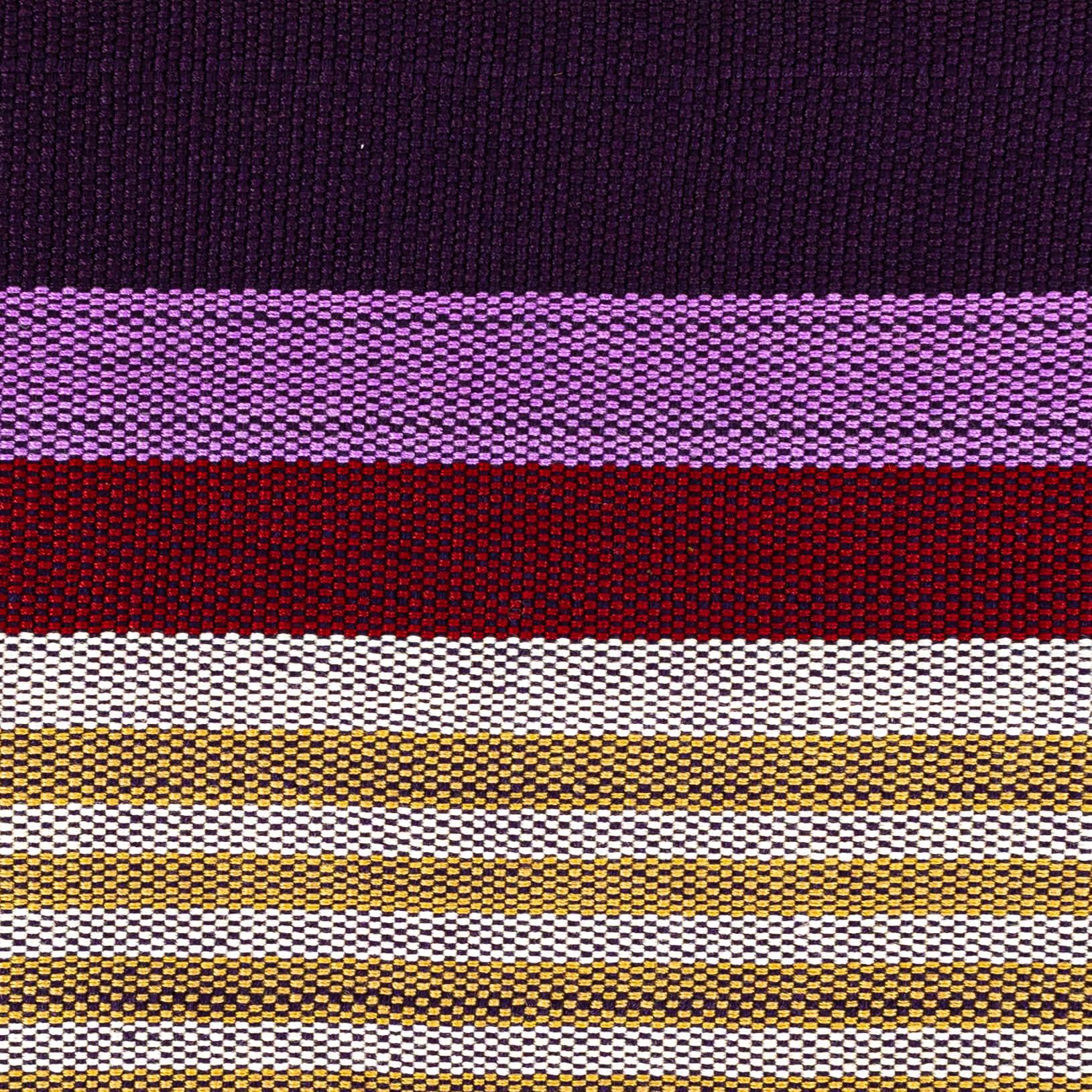 Aso Oke - Gele - Headwrap Gold Purple Wine (Cotton)